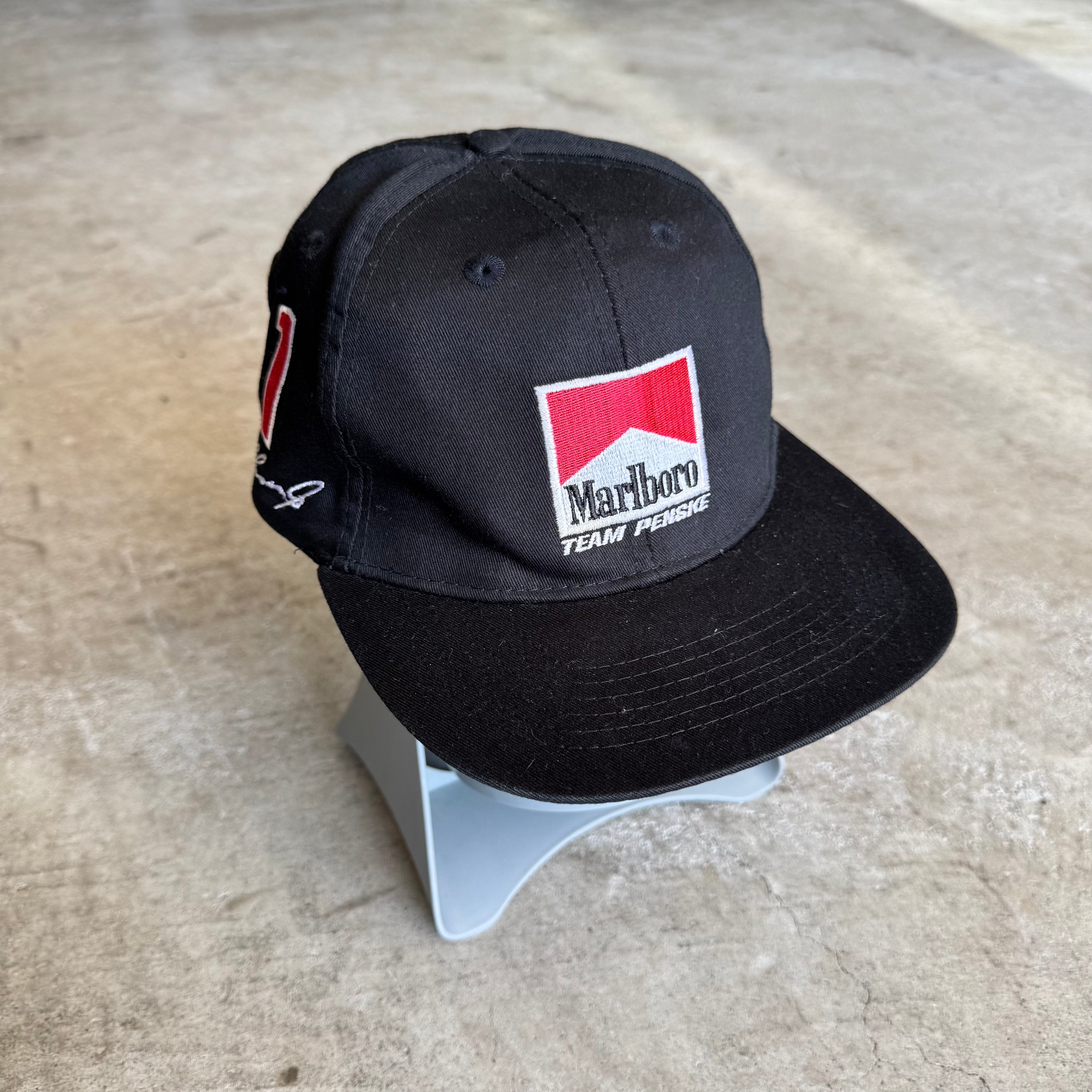 90s Marlboro Racing Team Penske Black Snapback Hat