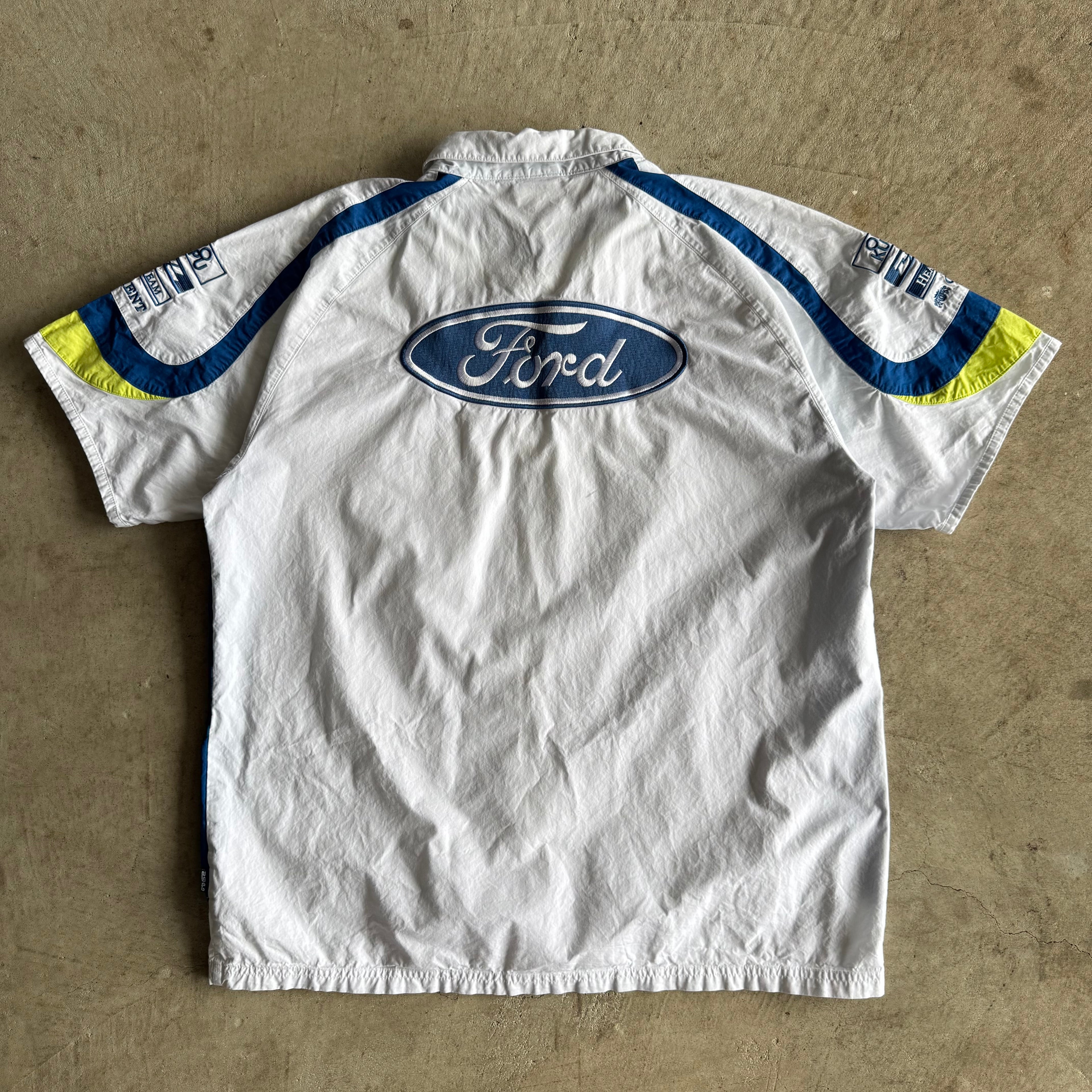 2000s Ford Marcus Gronholm Rallying Team Button Up Shirt (L) (Copy)