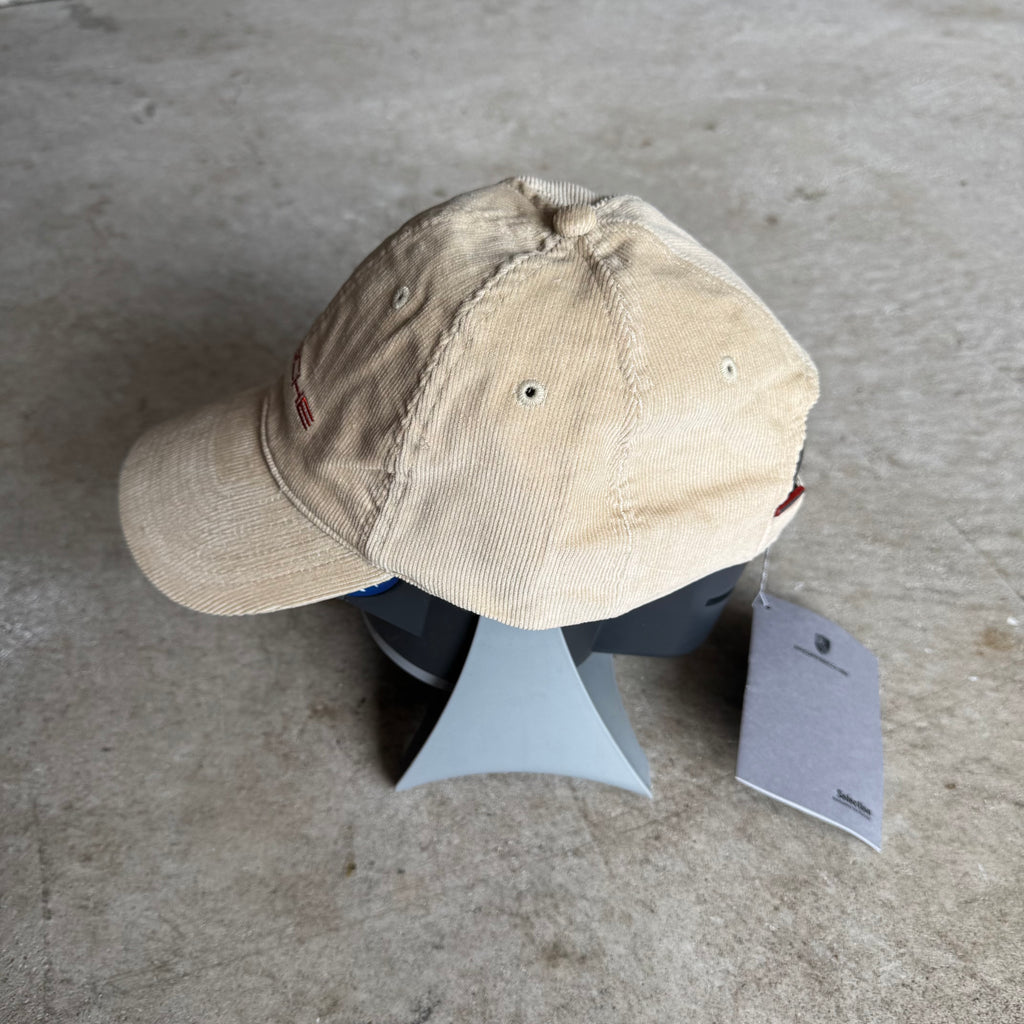 2000s Porsche Selection Brown Corduroy Strapback Hat