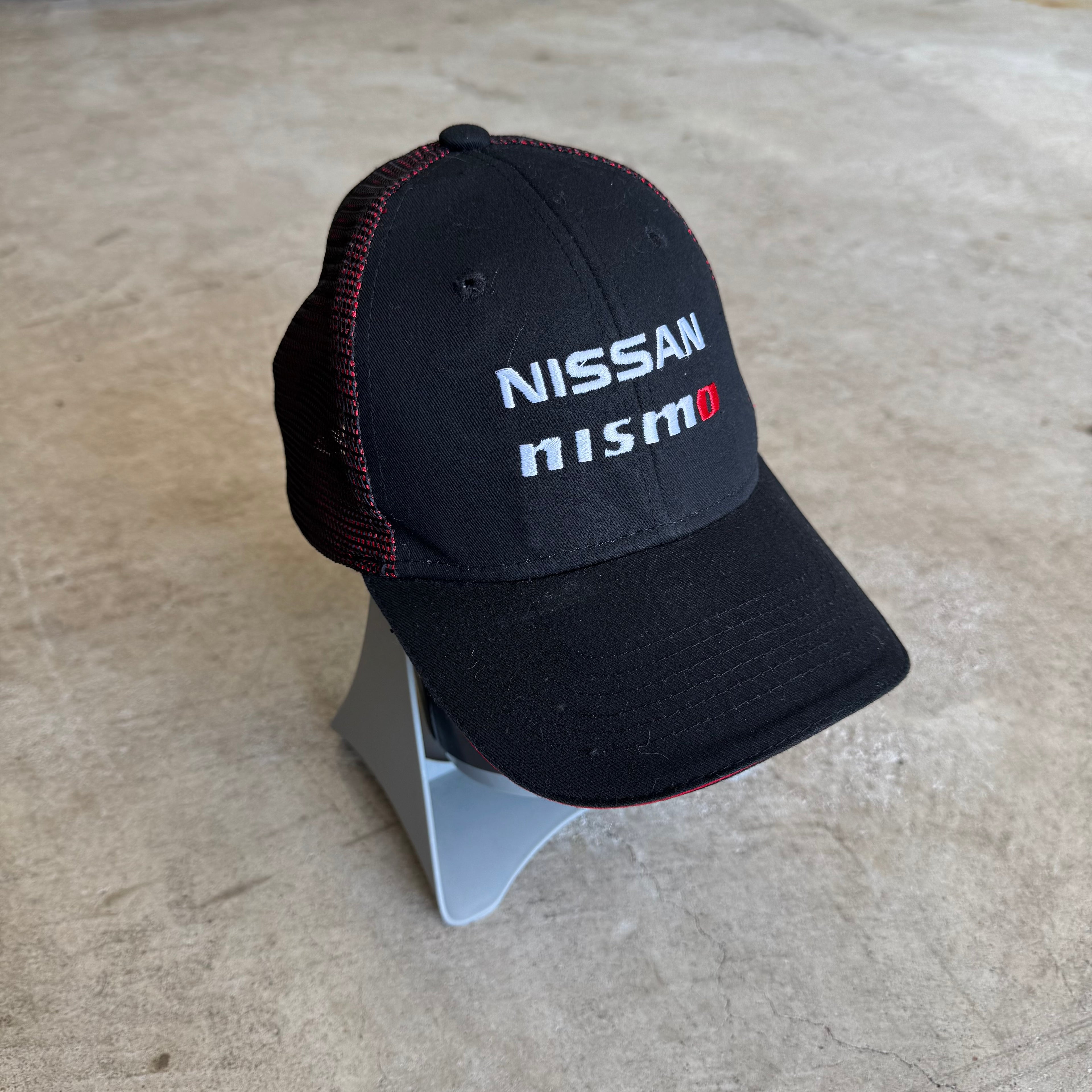 2000s Nissan Nismo Black Red Adjustable Mesh Trucker Hat