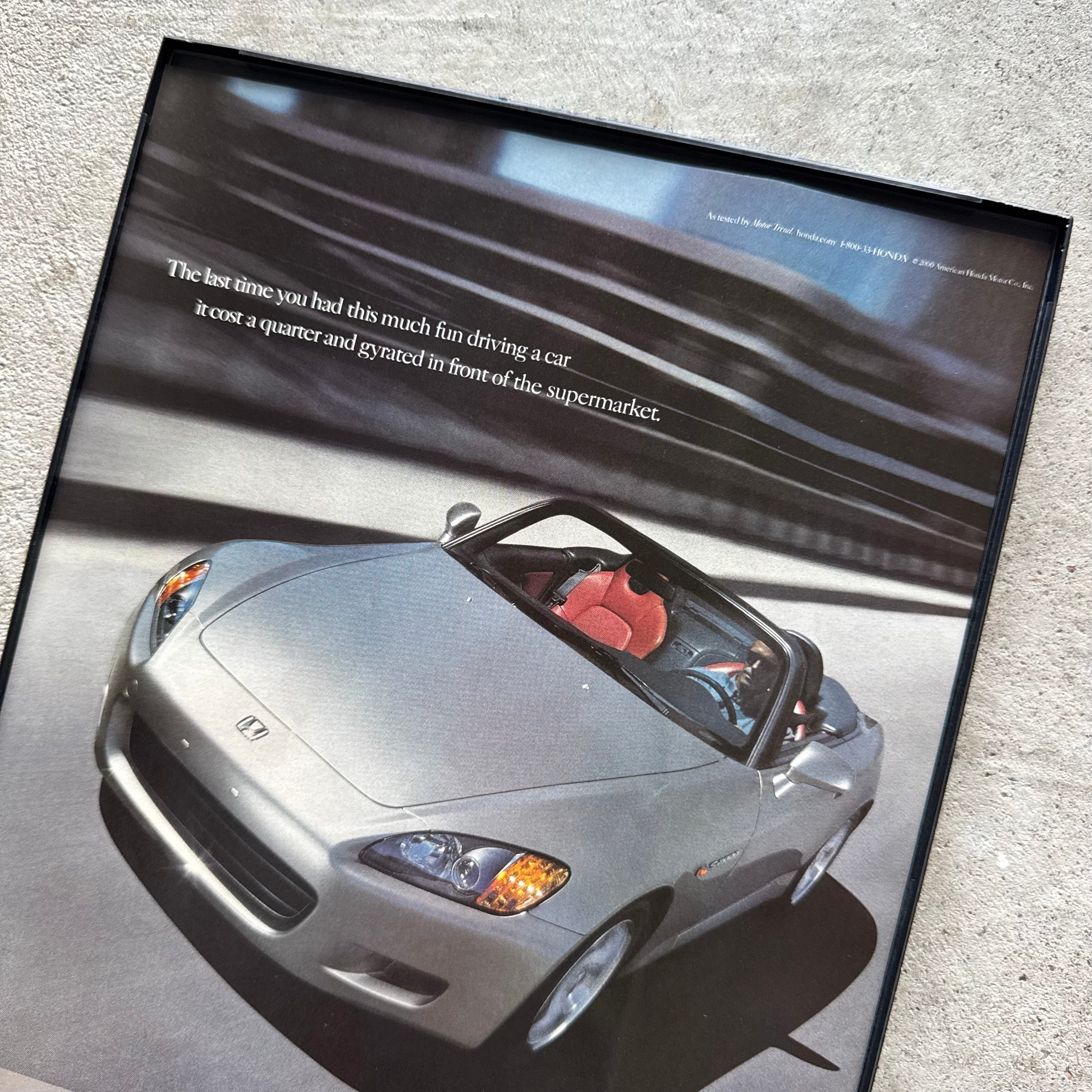 2000s Honda S200 Framed Advertisement