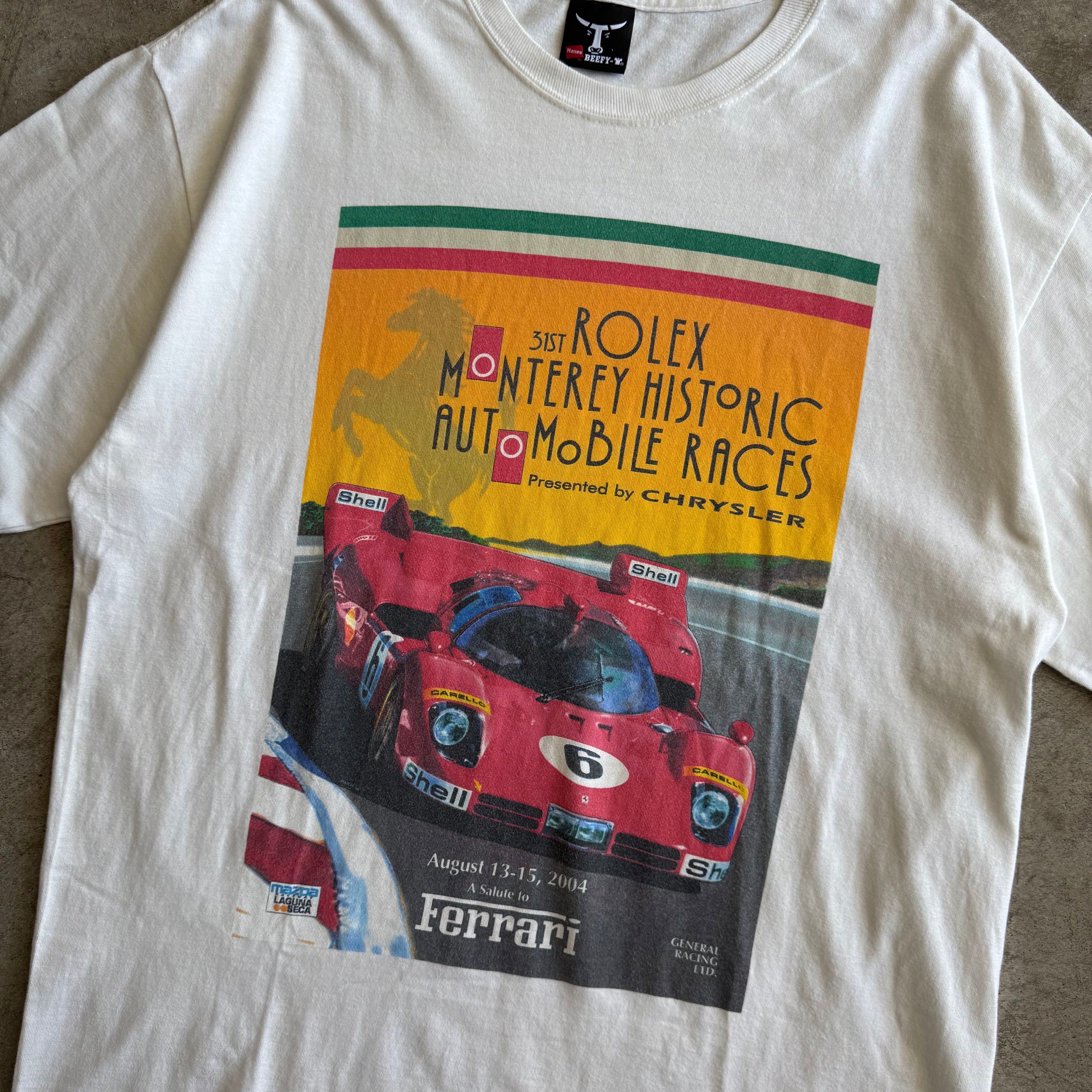 2004 Ferrari Rolex Monterey Historic Races T Shirt (XL)