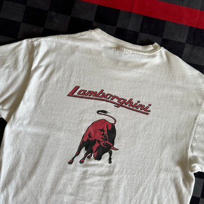 Lamborghini Automobil Ferruccio Italy White T Shirt XL