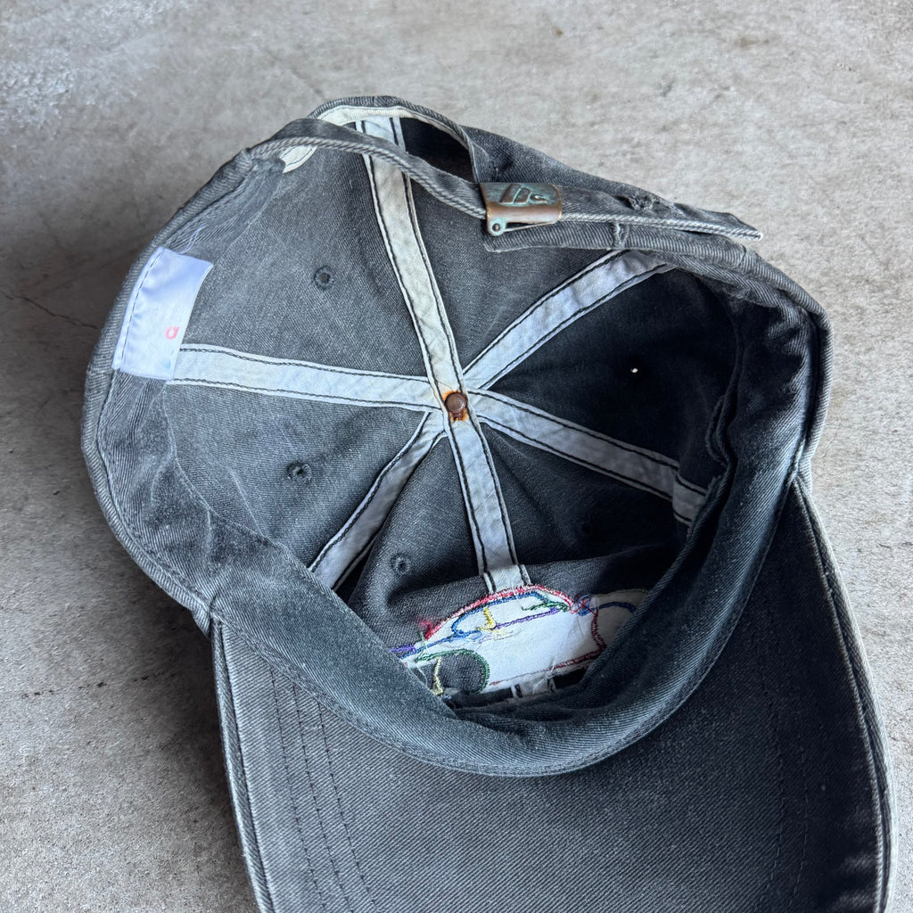 90s Porsche 911 Multi-color Silhouette Grey Adjustable Strapback Hat