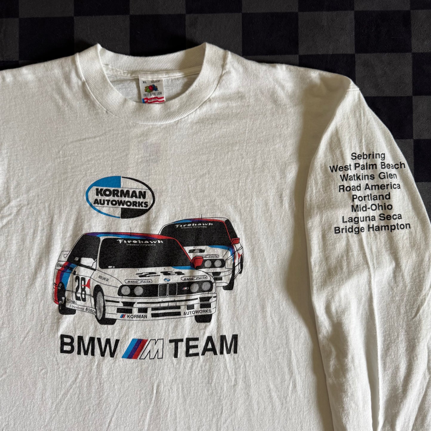 Vintage 80s BMW M Team Korman Autoworks Longsleeve T Shirt XL