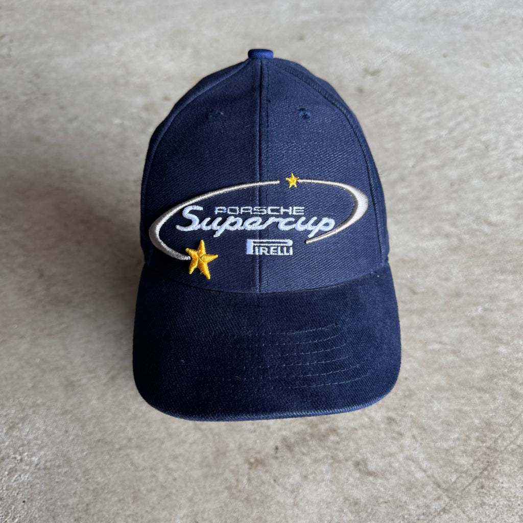 90s Porsche Selection Pirelli Supercup Navy Strapback Hat