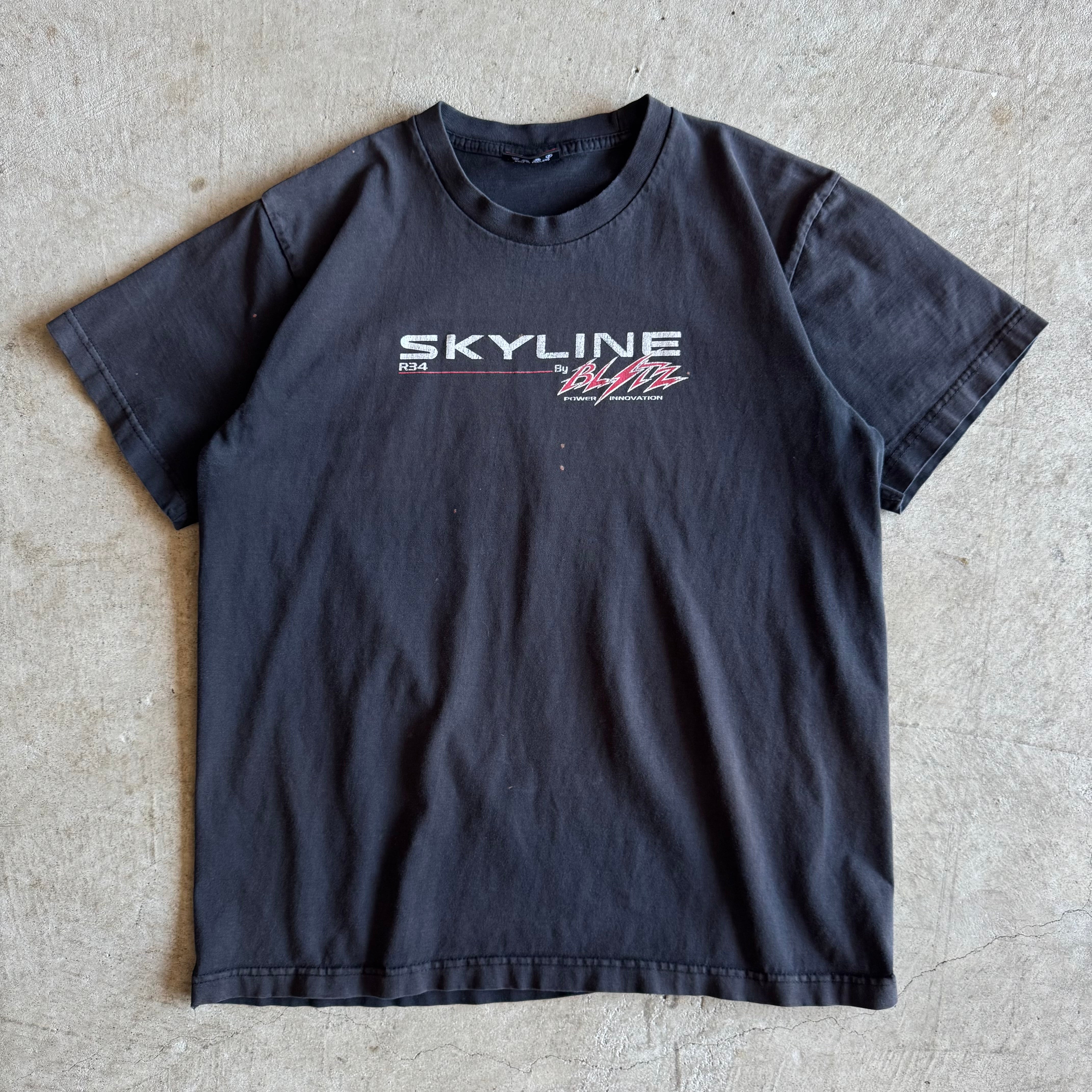 90s BLITZ Skyline GTR R34 Black T Shirt (M) – The Carchives