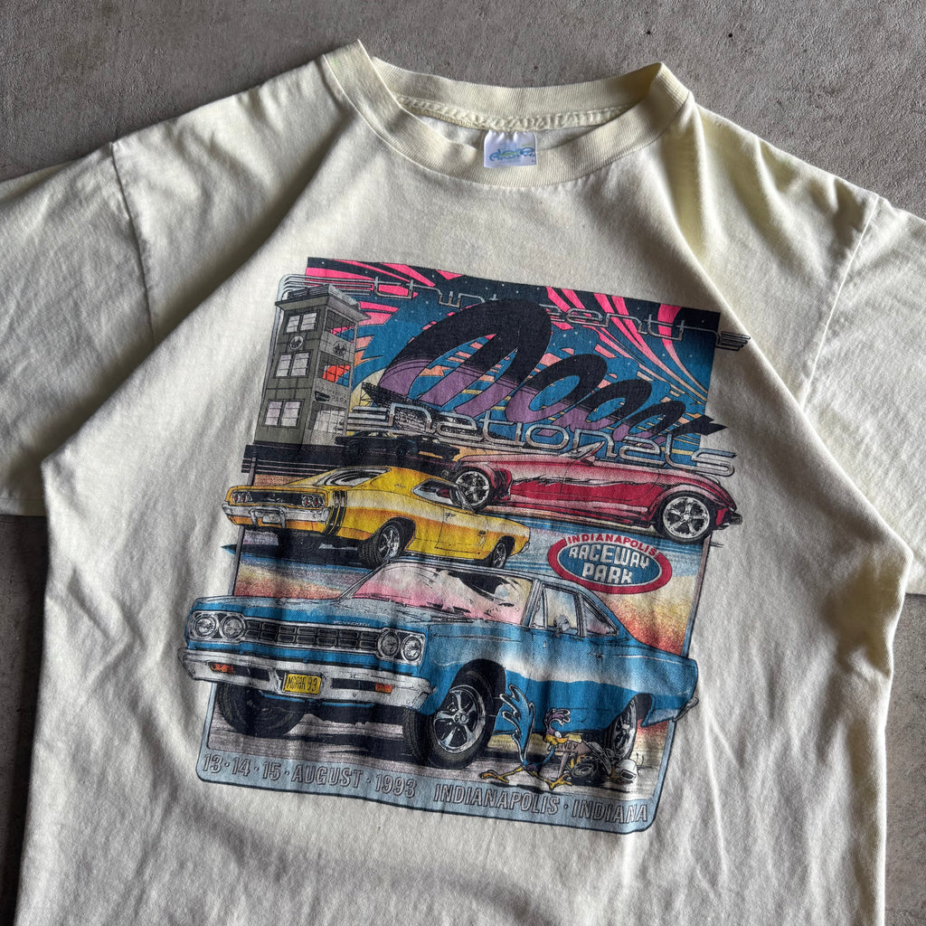 1993 Mopar Nationals Indianapolis Raceway Yellow T Shirt (L)