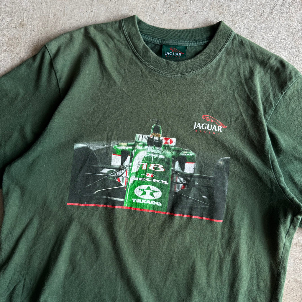2000s Jaguar Racing Ford Formula 1 F1 Green T Shirt (M)