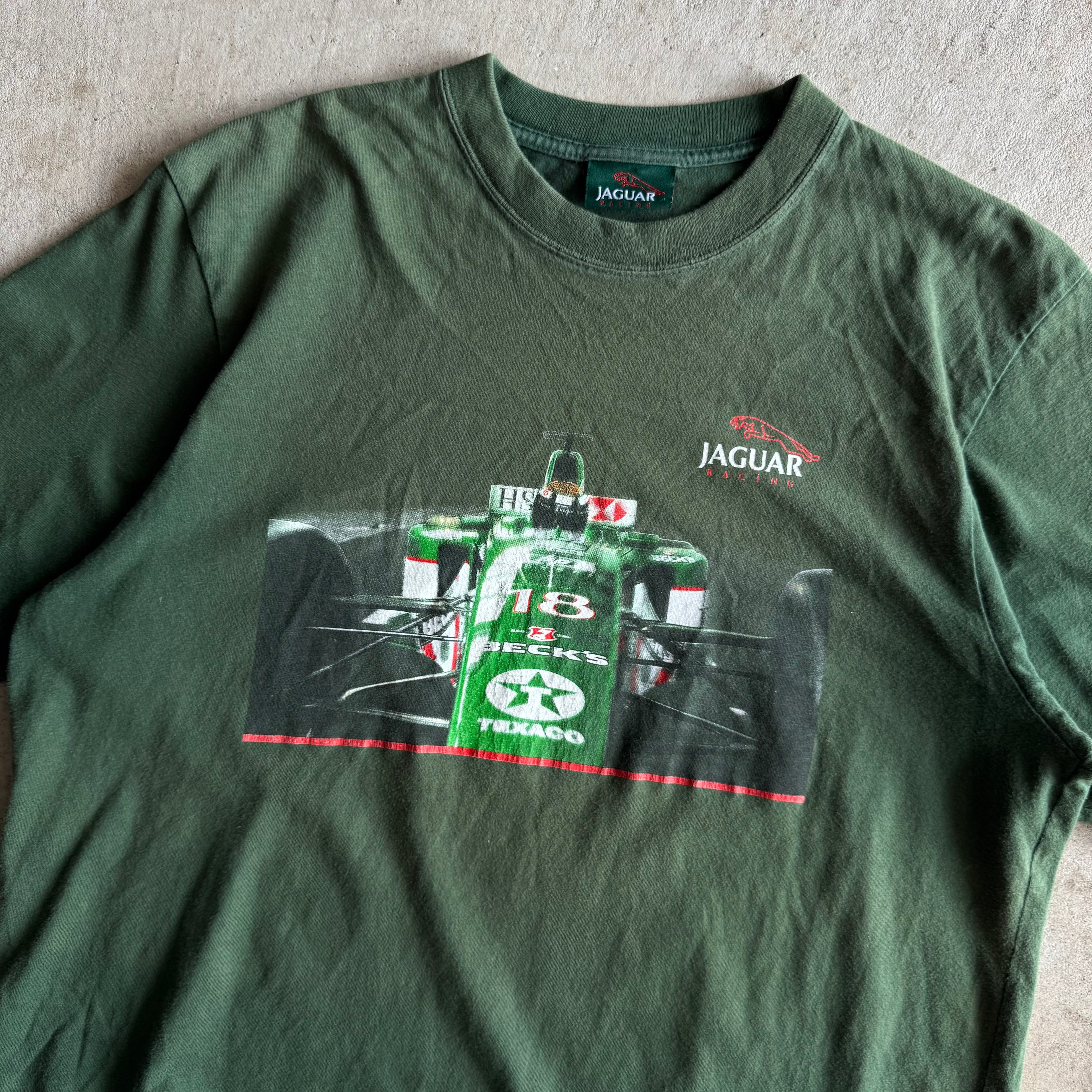 2000s Jaguar Racing Ford Formula 1 F1 Green T Shirt (M)