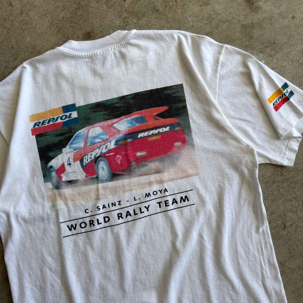 90s Ford Repsol Carlos Sainz Sr. Rally Team Shirt (XL)