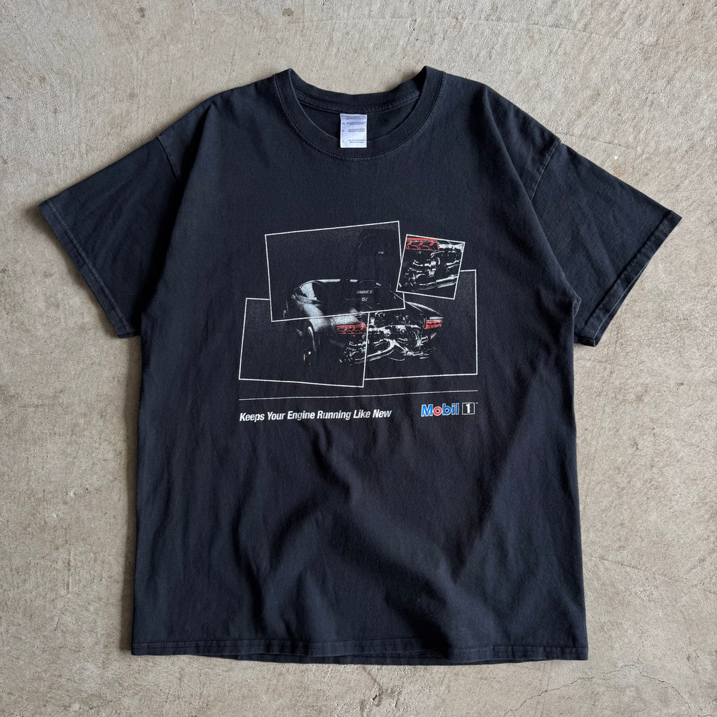 2000s Mobil 1 Oil Lamborghini Black T Shirt (L)
