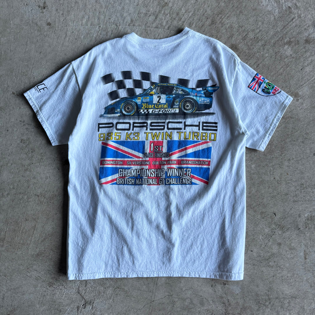 90s Porsche Blue Coral 935 K3 Champions T Shirt (L)