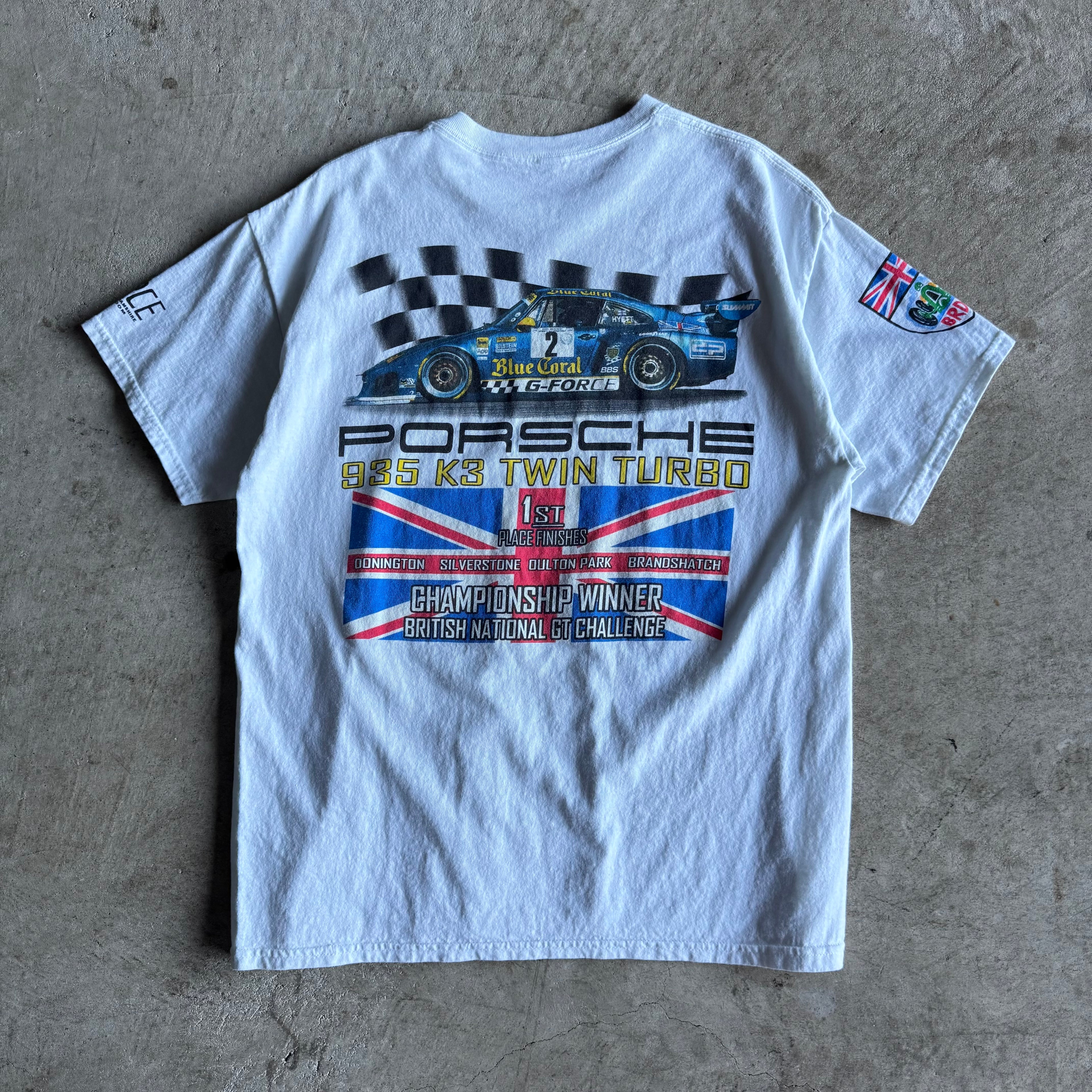90s Porsche Blue Coral 935 K3 Champions T Shirt (L)