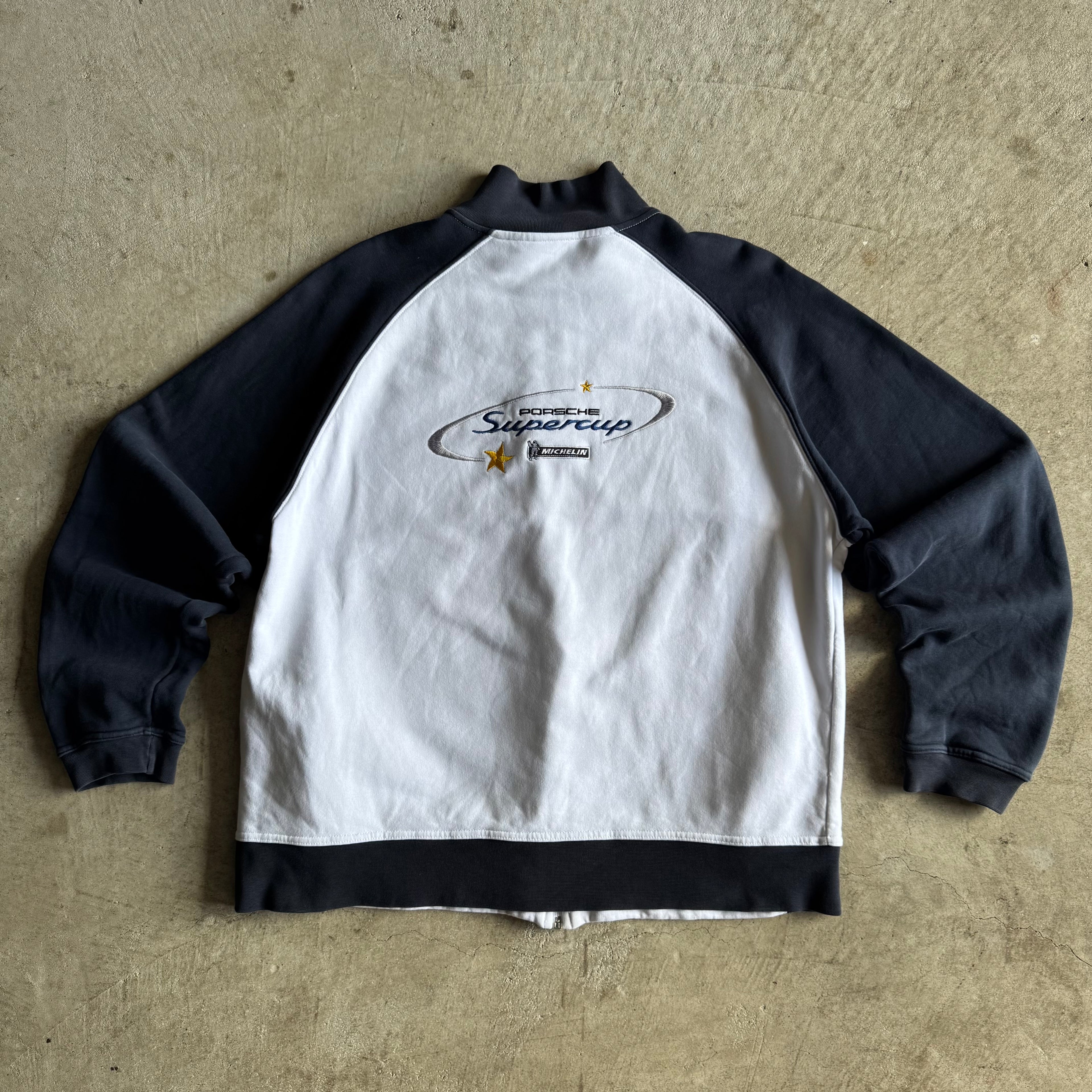 2000s Porsche Selection Michelin Supercup Navy White Jacket (L)