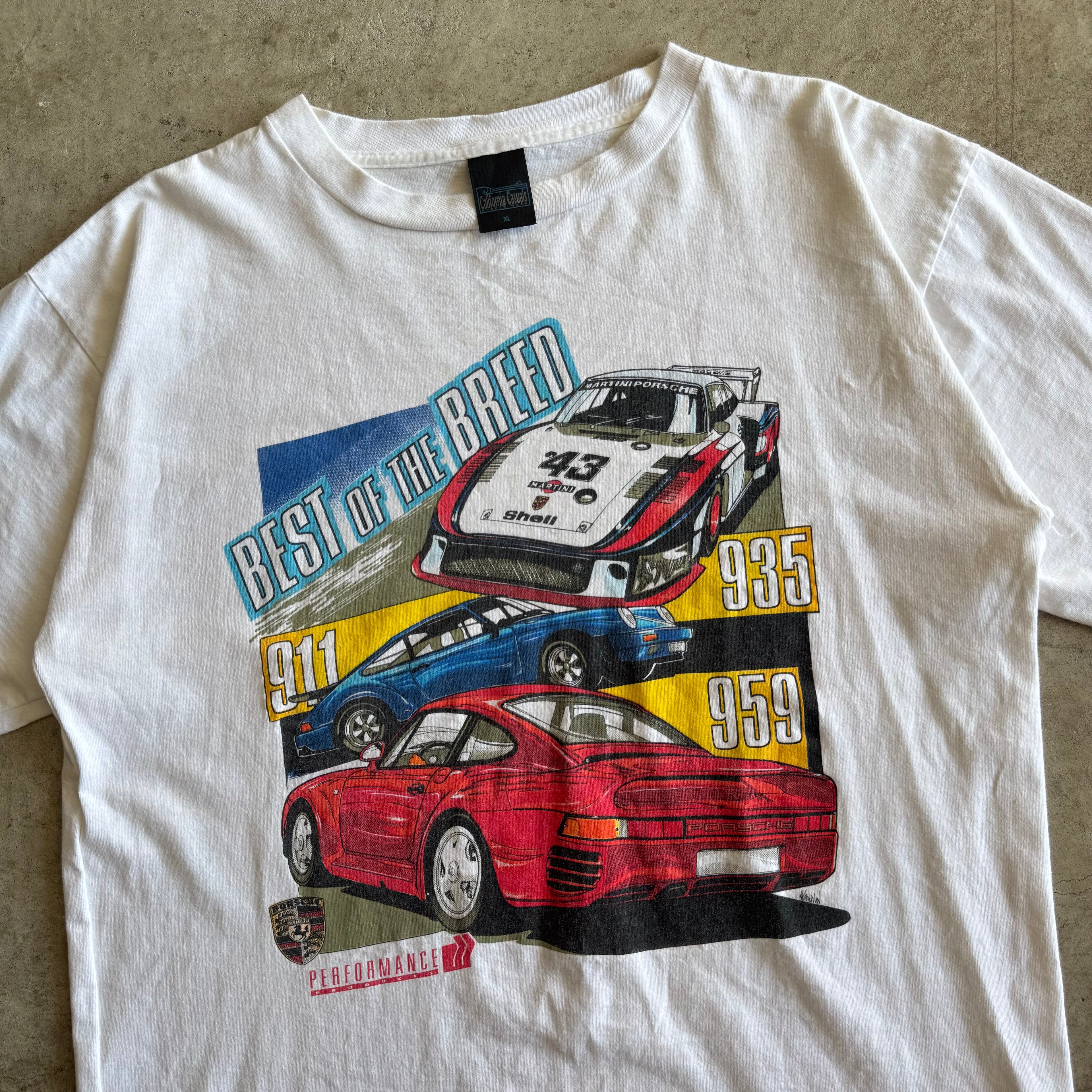 90s Porsche Performance Best of the Breed White T Shirt (XL)