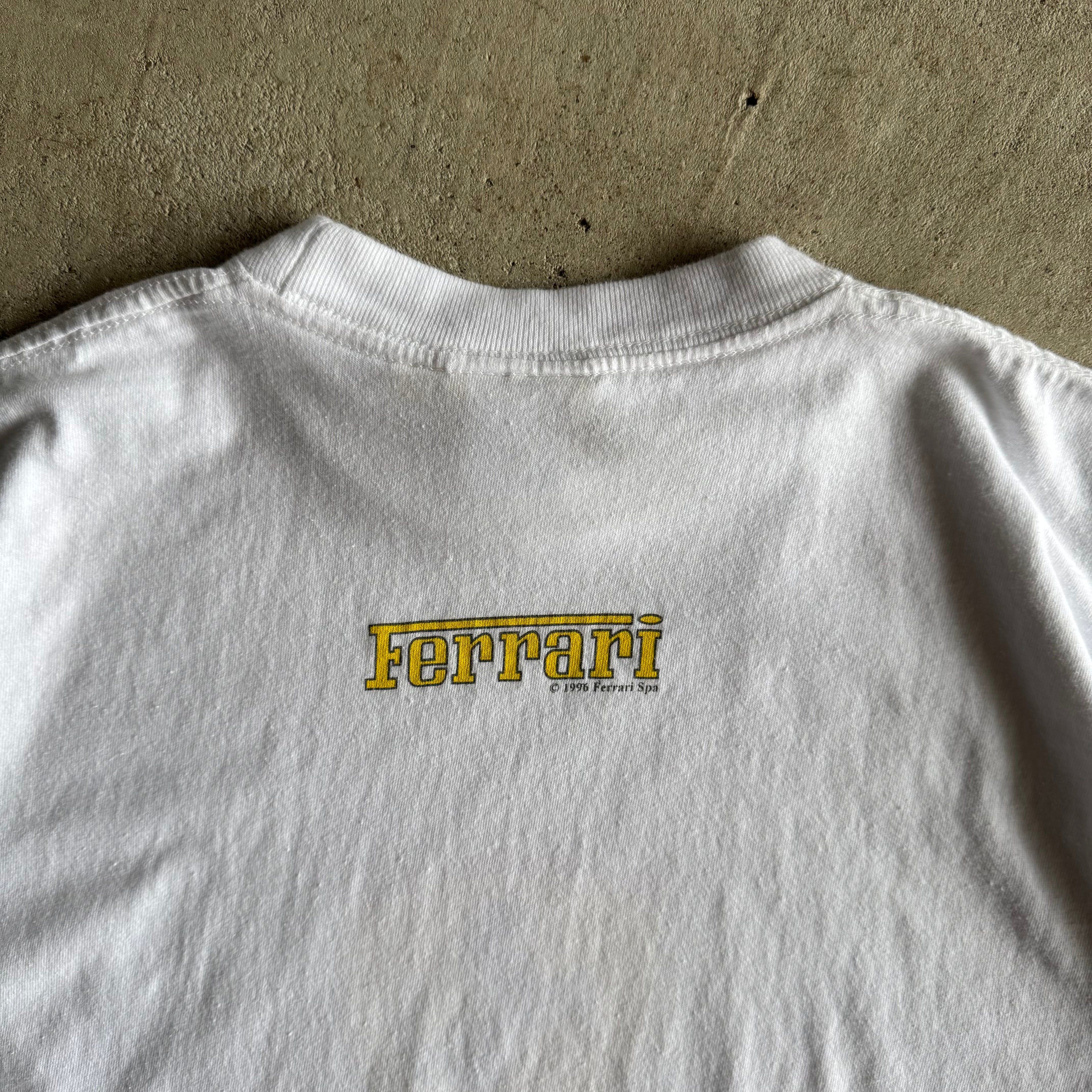1996 Ferrari Scuderia Shield White T Shirt (S)