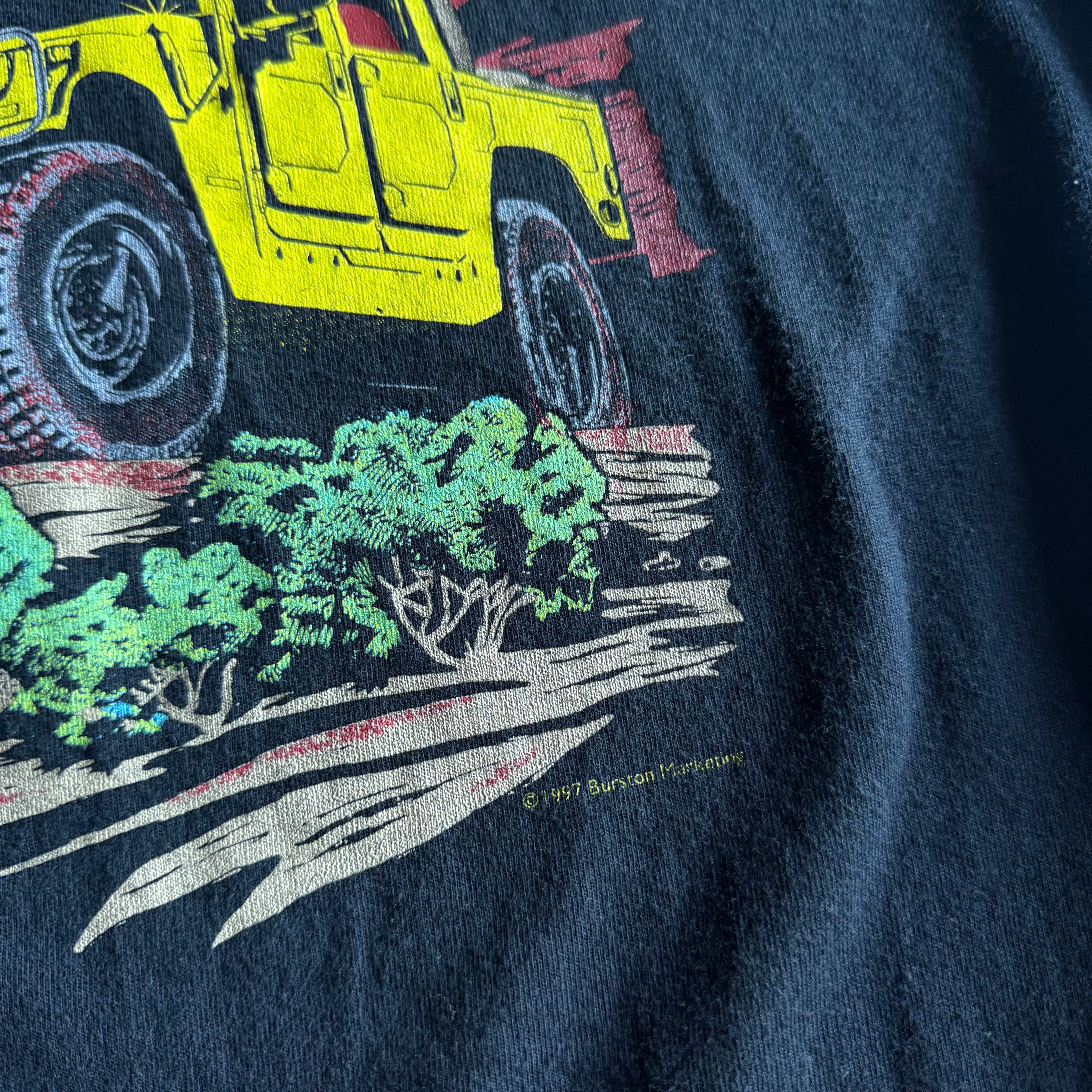 Vintage 90s Hummer Most Serious 4x4 Black T Shirt Size Medium