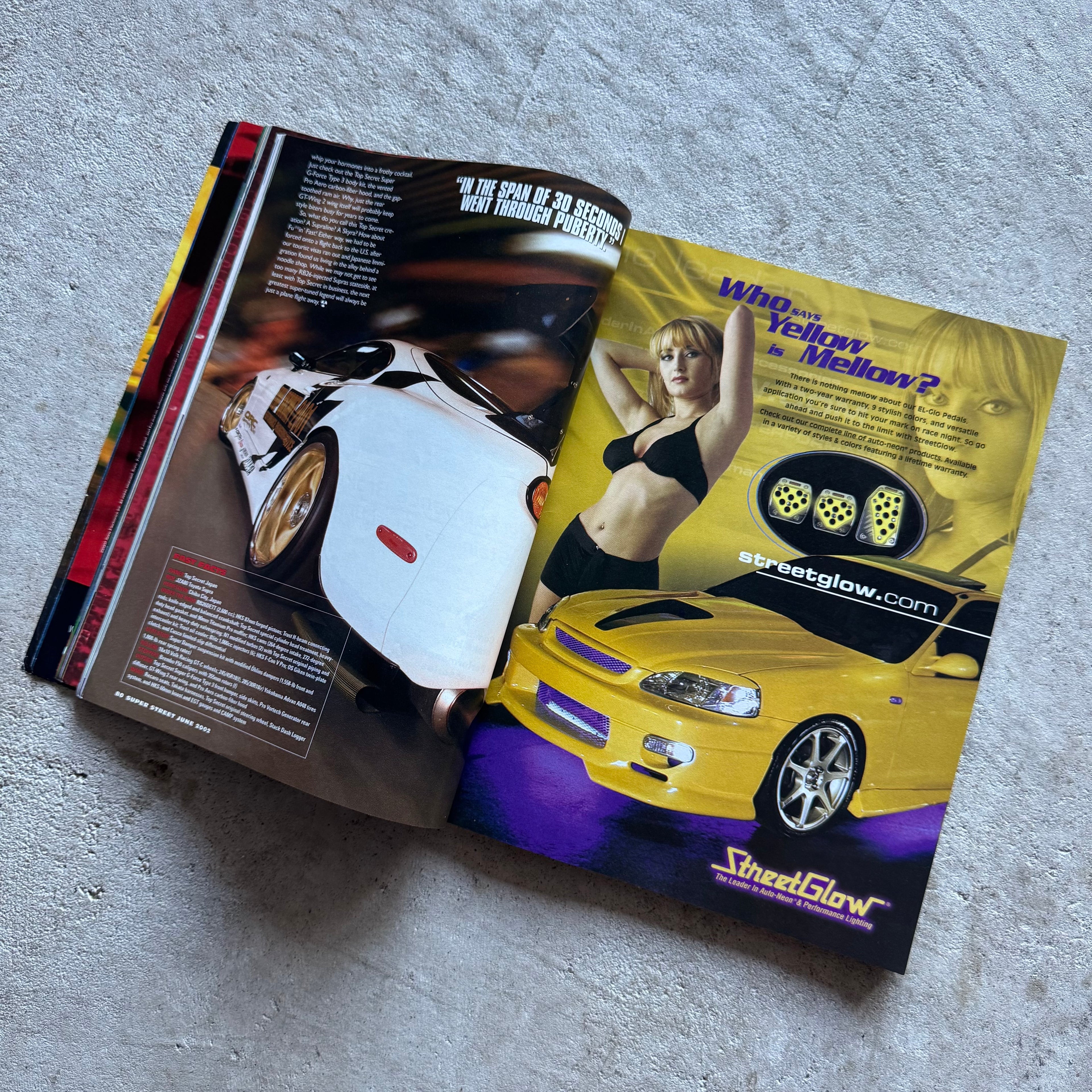 Super Street June 2002 Tuner Magazine Top Secret Supra Cover