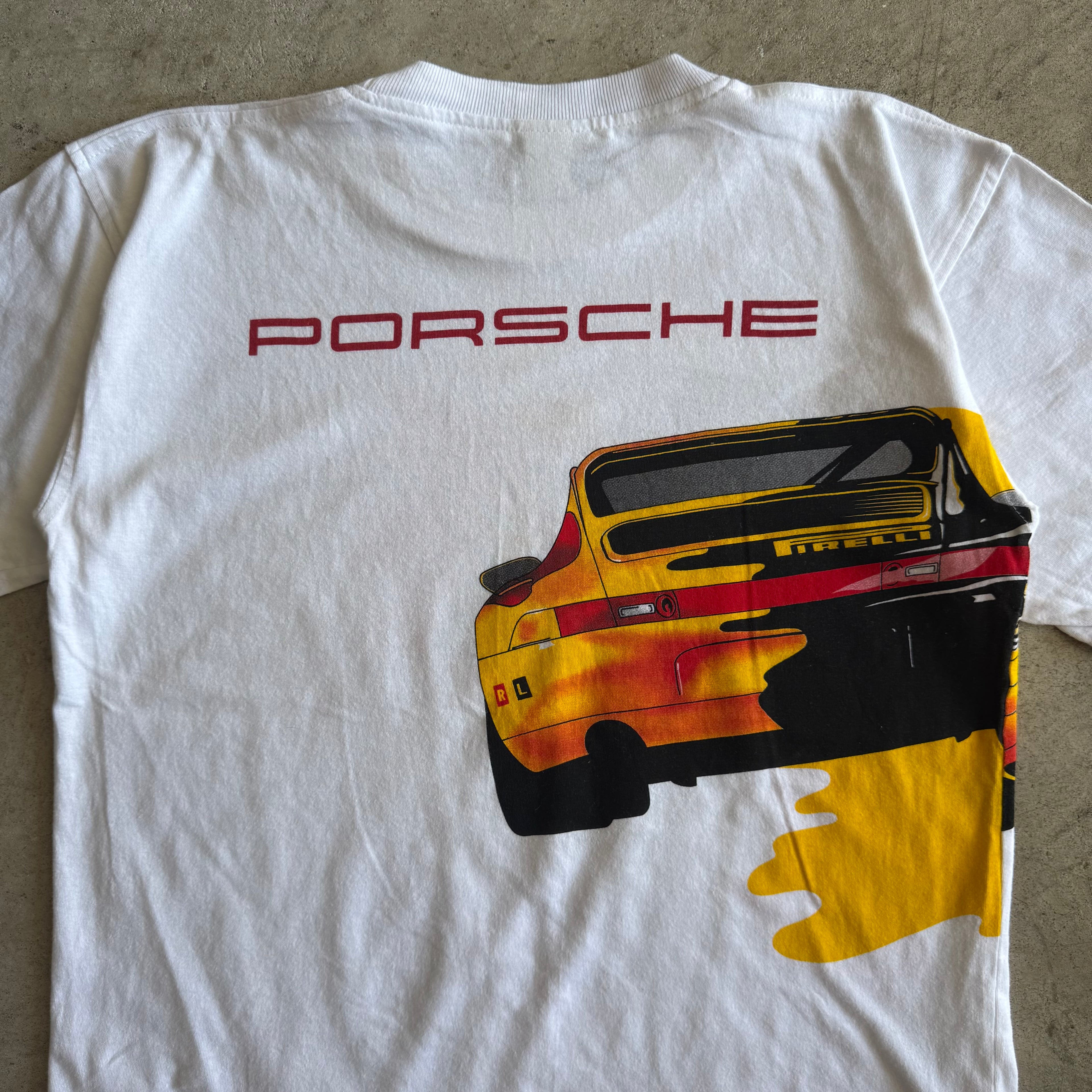 90s Porsche 911 Carrera Supercup White T Shirt (L)