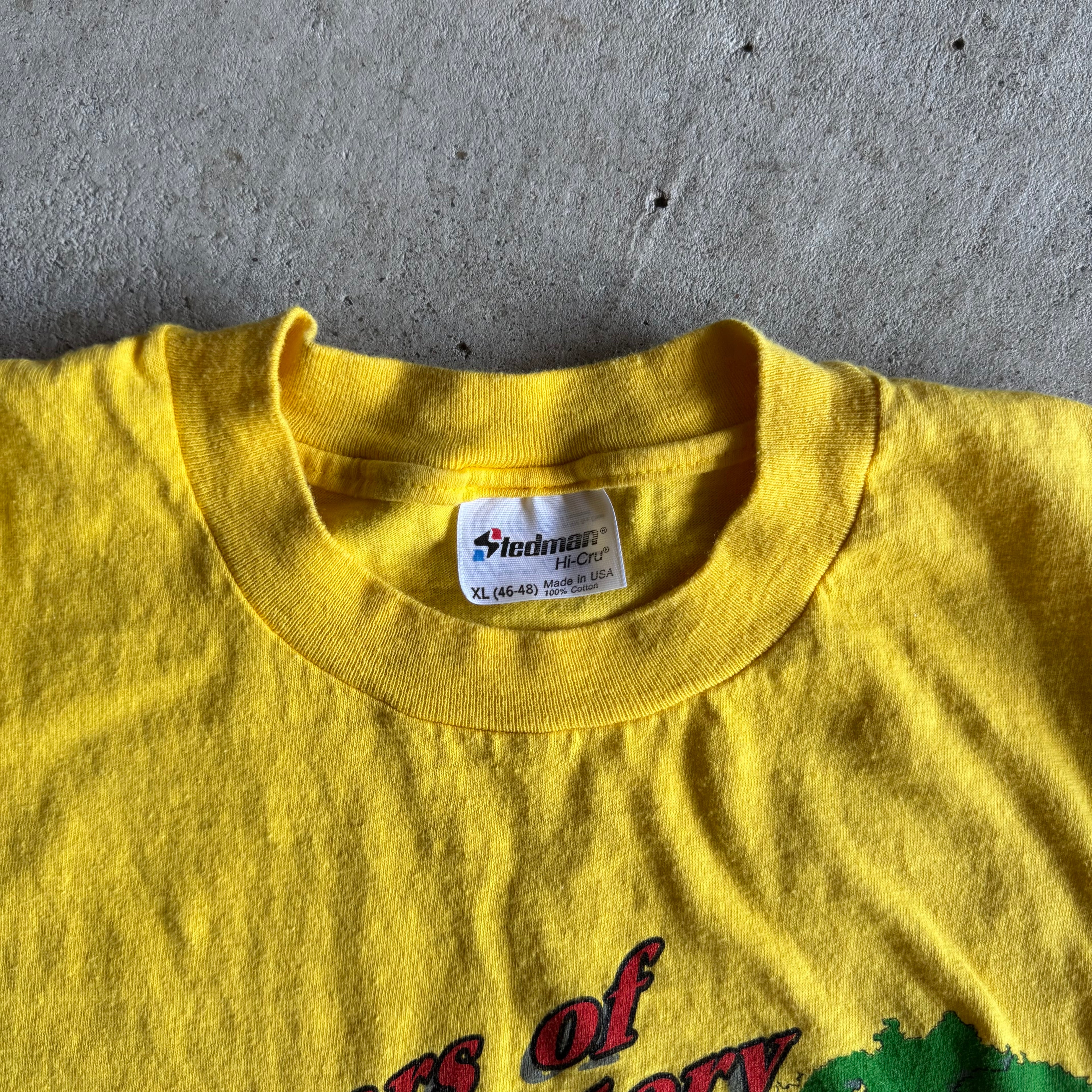 1987 Laguna Seca 30 Years of Racing Yellow T Shirt (XL)