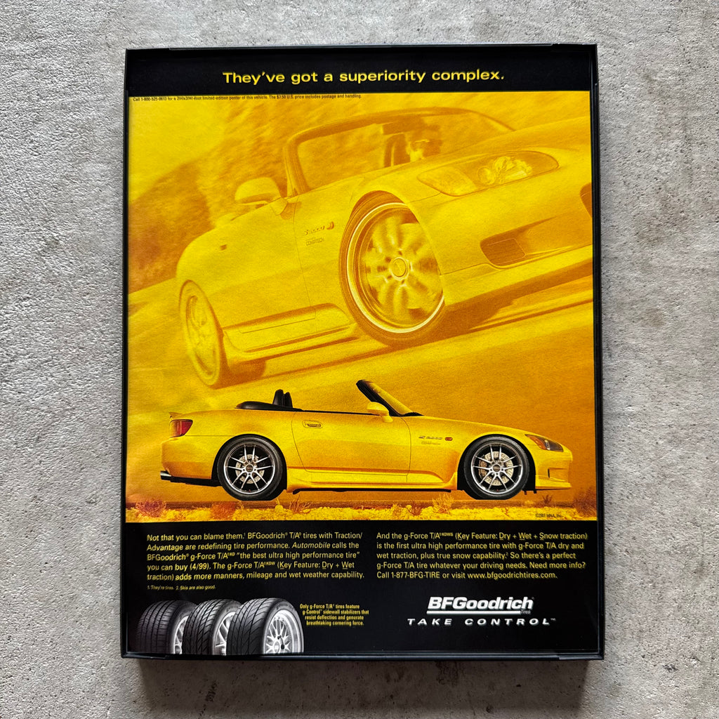 2000s BF Goodrich Honda S2000 Framed Advertisement
