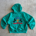 80s Ferarri Magnetti Merelli Reversible Green Grey Hooded Jacket (M)