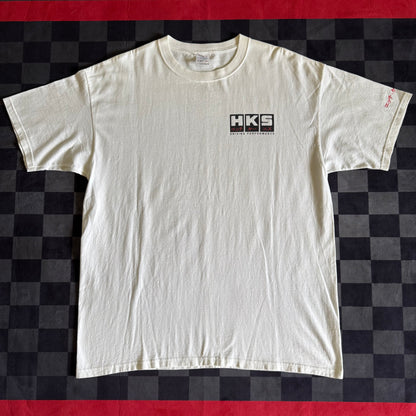 HKS Block Logo White T-Shirt XLarge