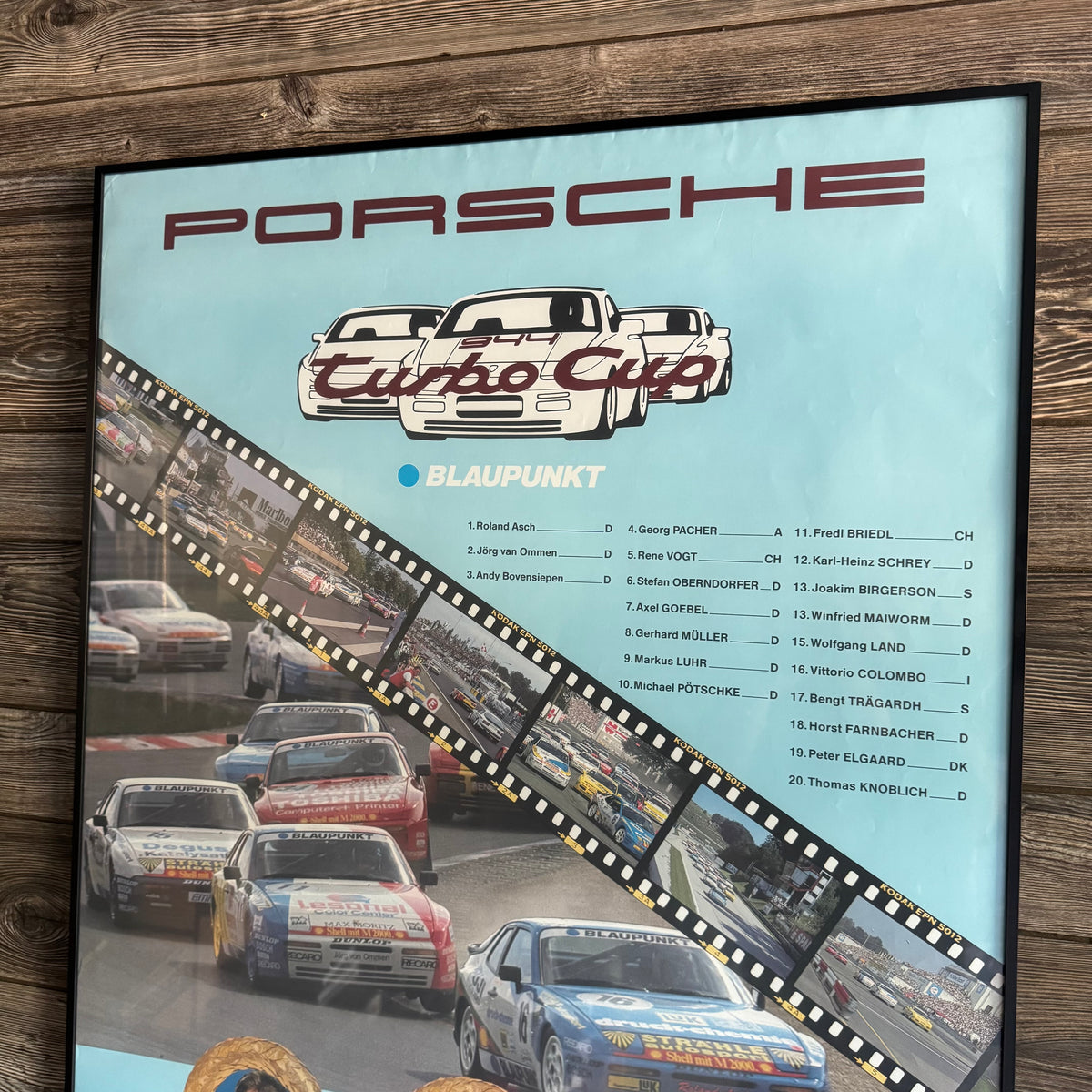 1989 Porsche Blaupunkt Turbo Cup Victory Poster