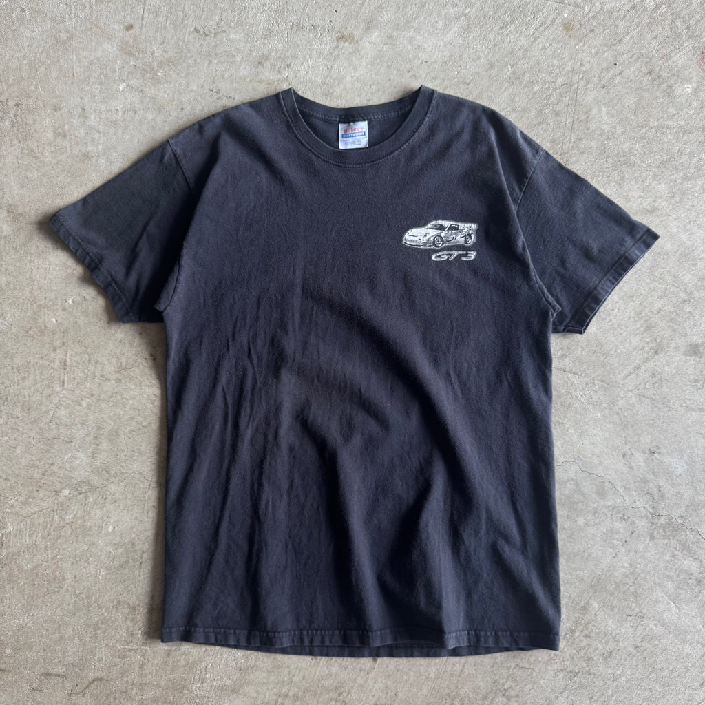 2000s Porsche Motorsport 997 GT3 Cup Car Black T Shirt (L)
