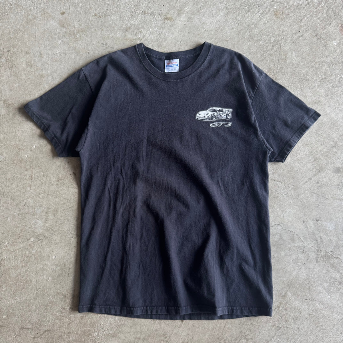 2000s Porsche Motorsport 997 GT3 Cup Car Black T Shirt (L)