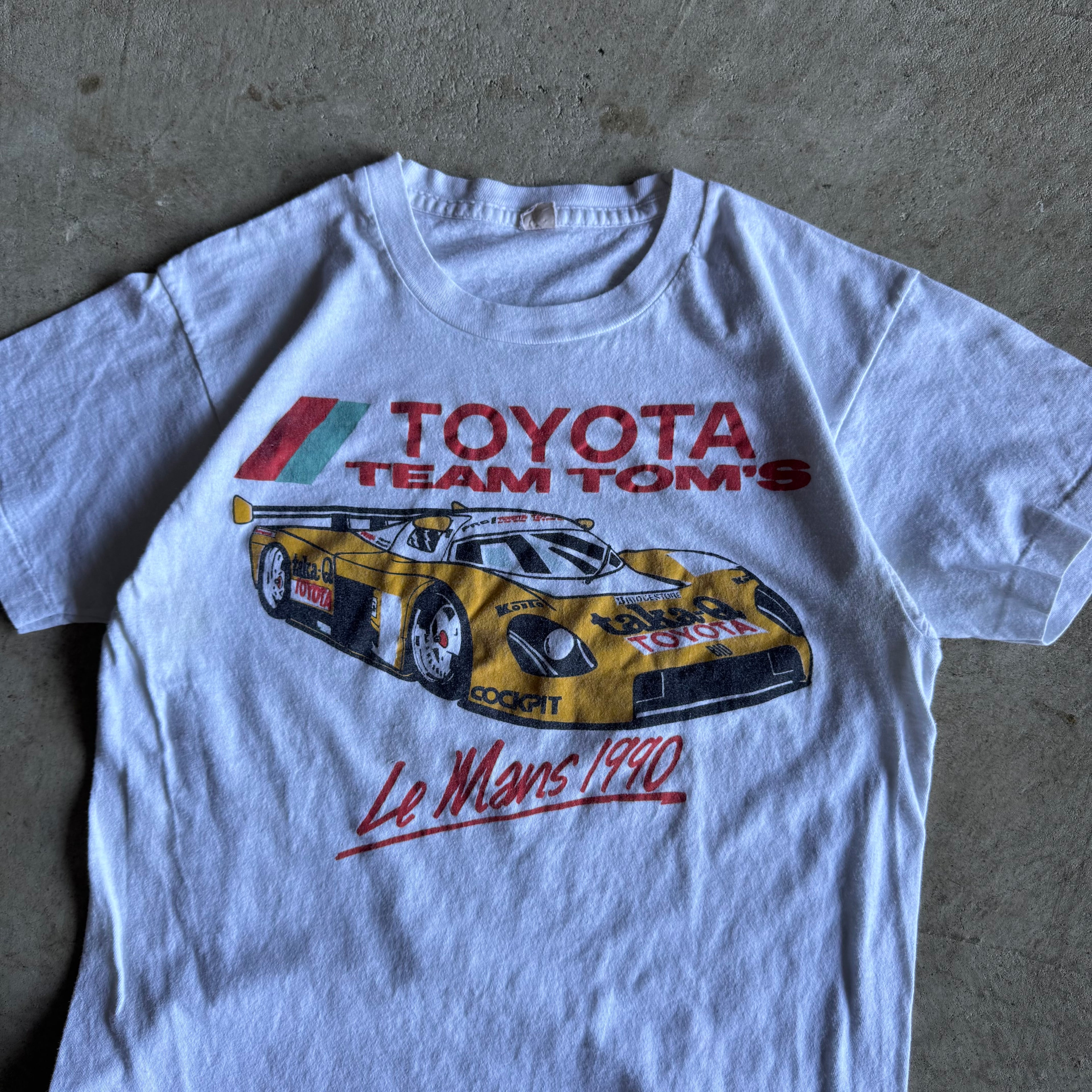 1990 Toyota Team Tom's taka-Q Le Mans White T Shirt (M)