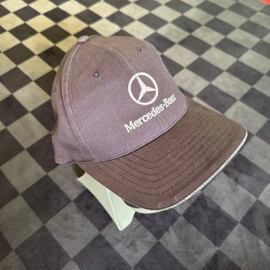 Vintage Mercedes Benz Navy Strapback Hat Cap