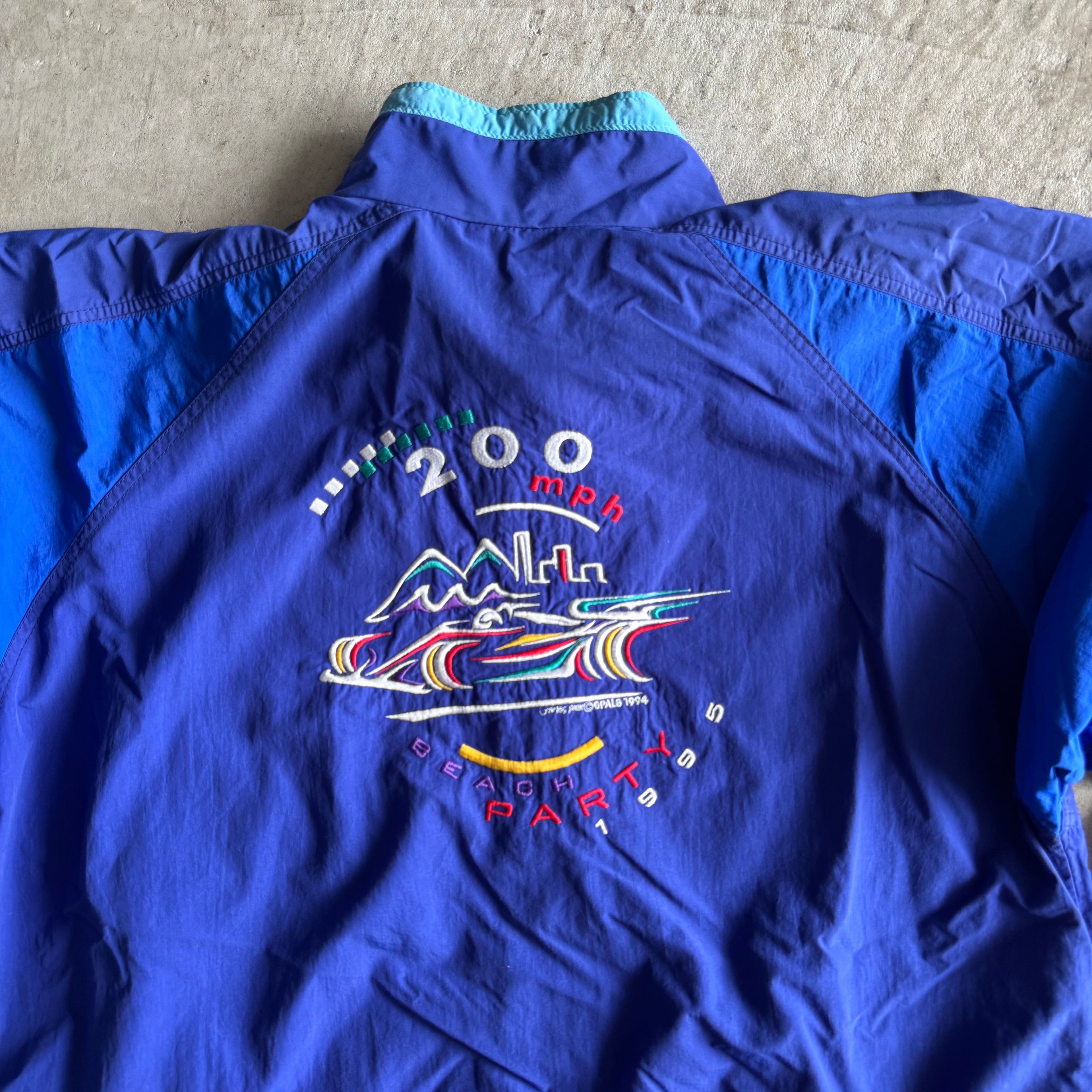 Vintage 1999 Toyota Grand Prix of Long Beach CART Blue Jacket Size Large