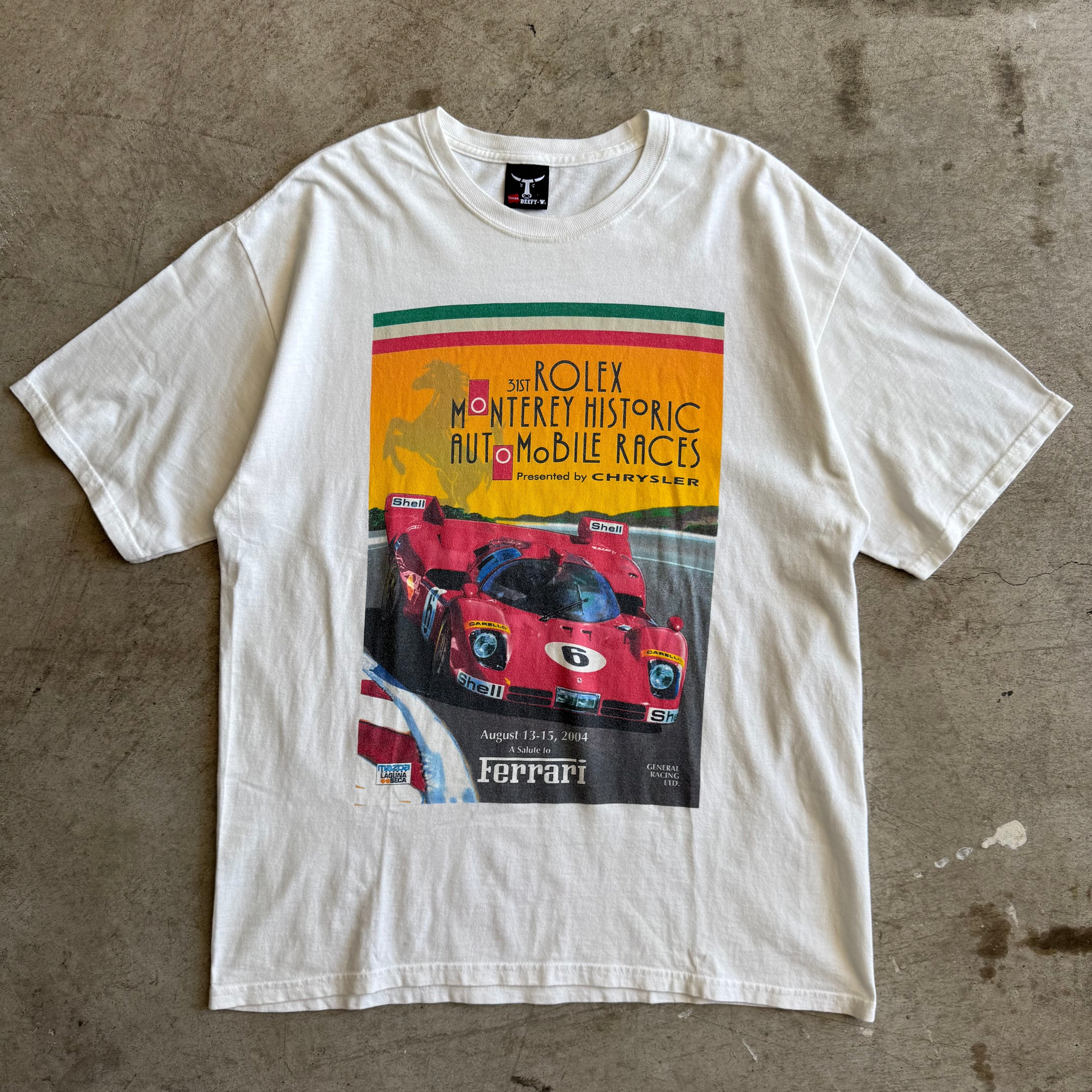 2004 Ferrari Rolex Monterey Historic Races T Shirt (XL)