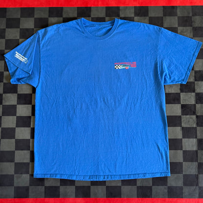 2018 Porsche Rennsport Reunion Laguna Seca Blue T Shirt XXL