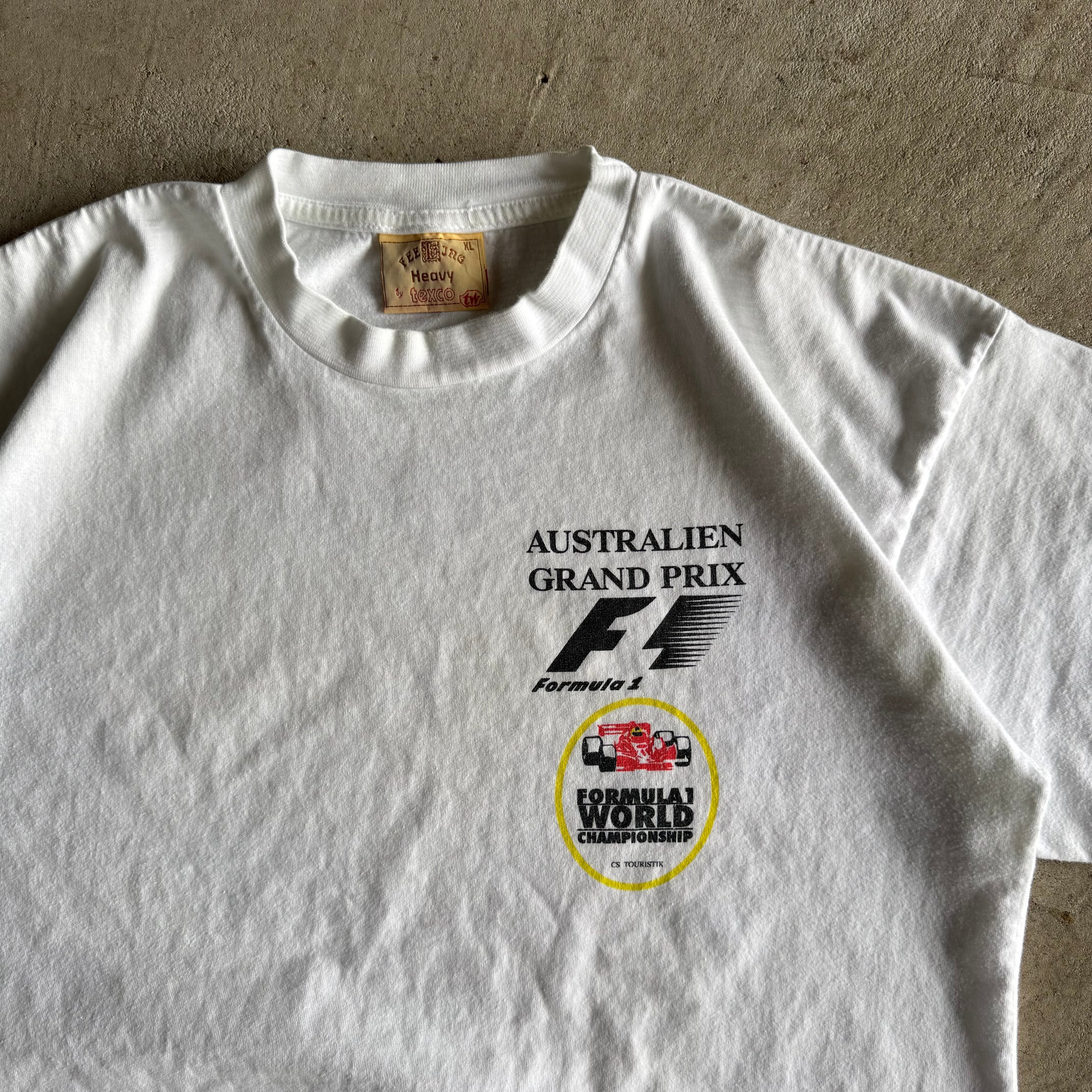 90s Australien Grand Prix Formula 1 Team Grid White T Shirt (XL)