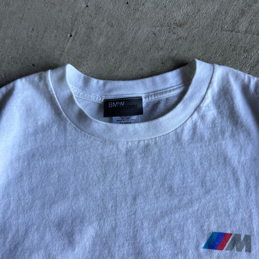 90s BMW M Power White Graphic T Shirt (XL)