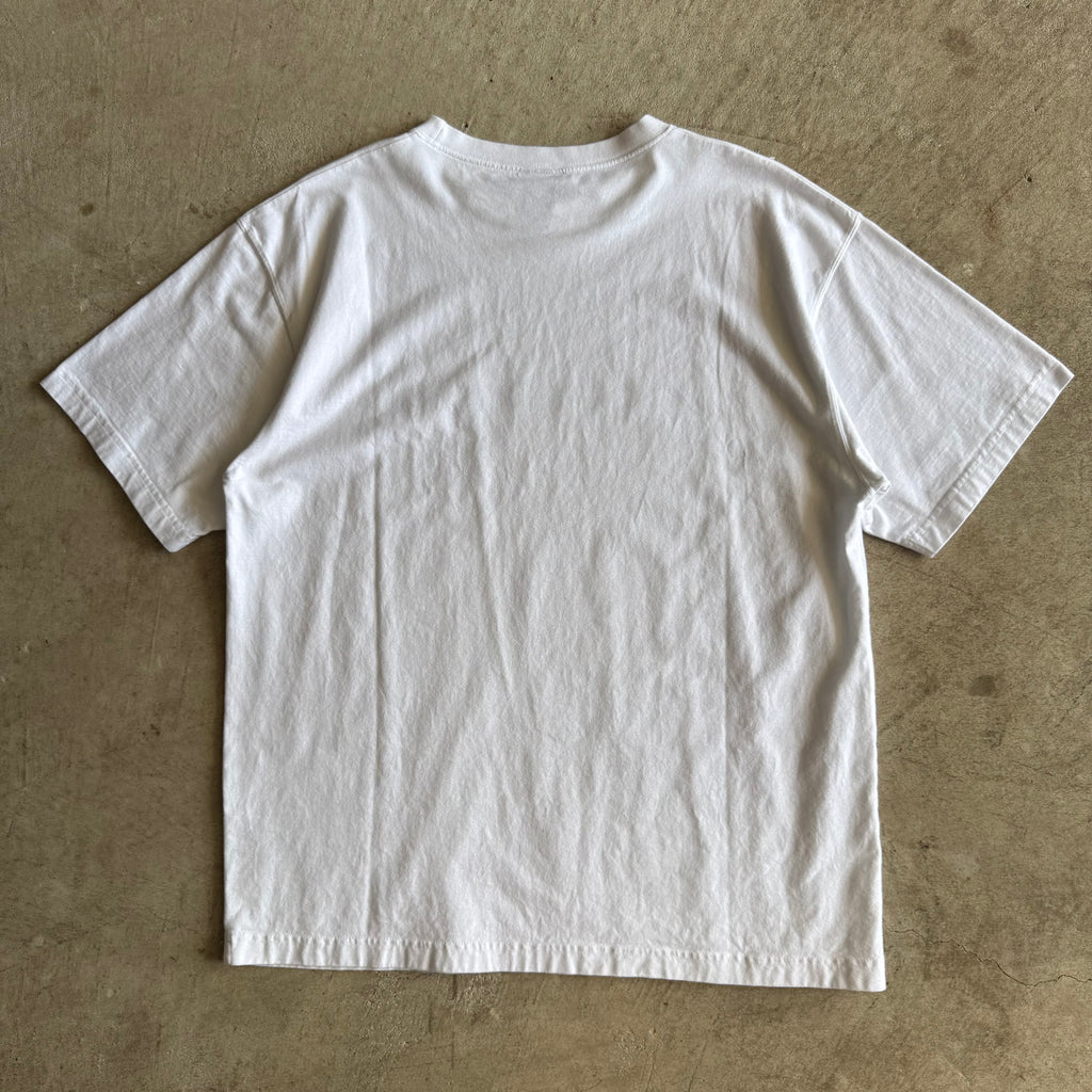 2000s Porsche Spellout Logo White T Shirt (L)