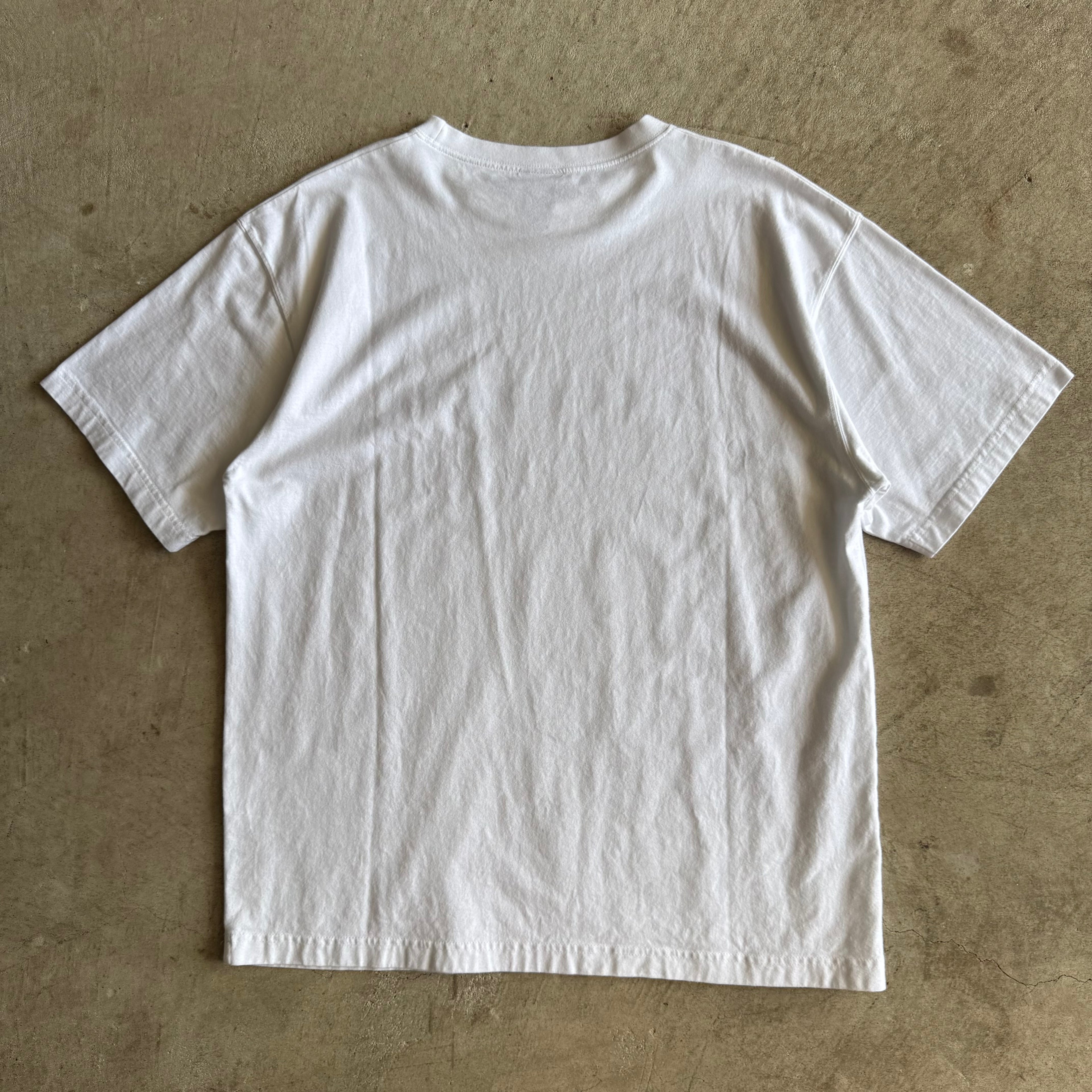 2000s Porsche Spellout Logo White T Shirt (L)