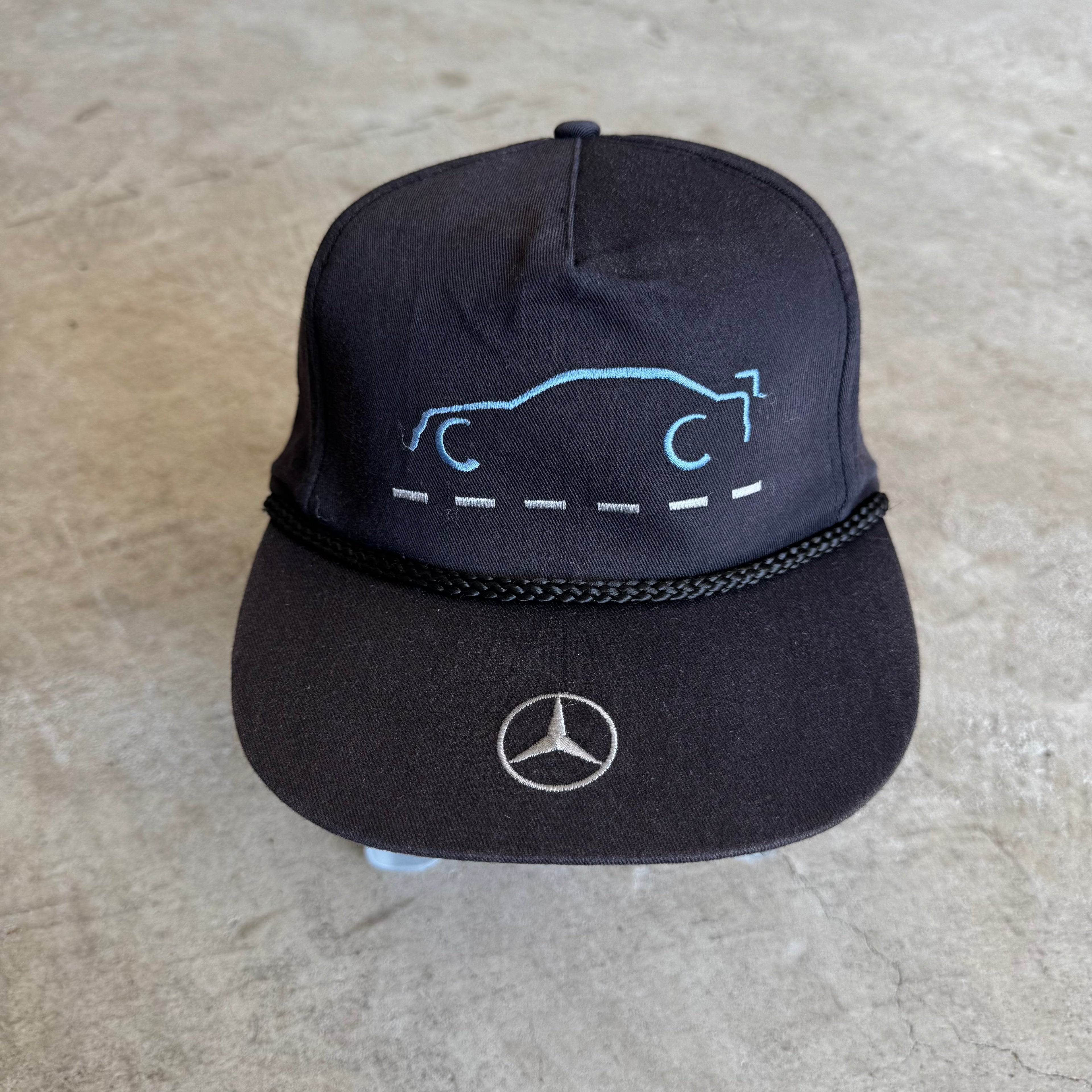 90s Mercedes-Benz DTM Silhouette Black Adjustable Hat