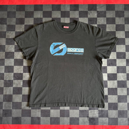 Sparco Rallysport Big Logo Black T-Shirt Large