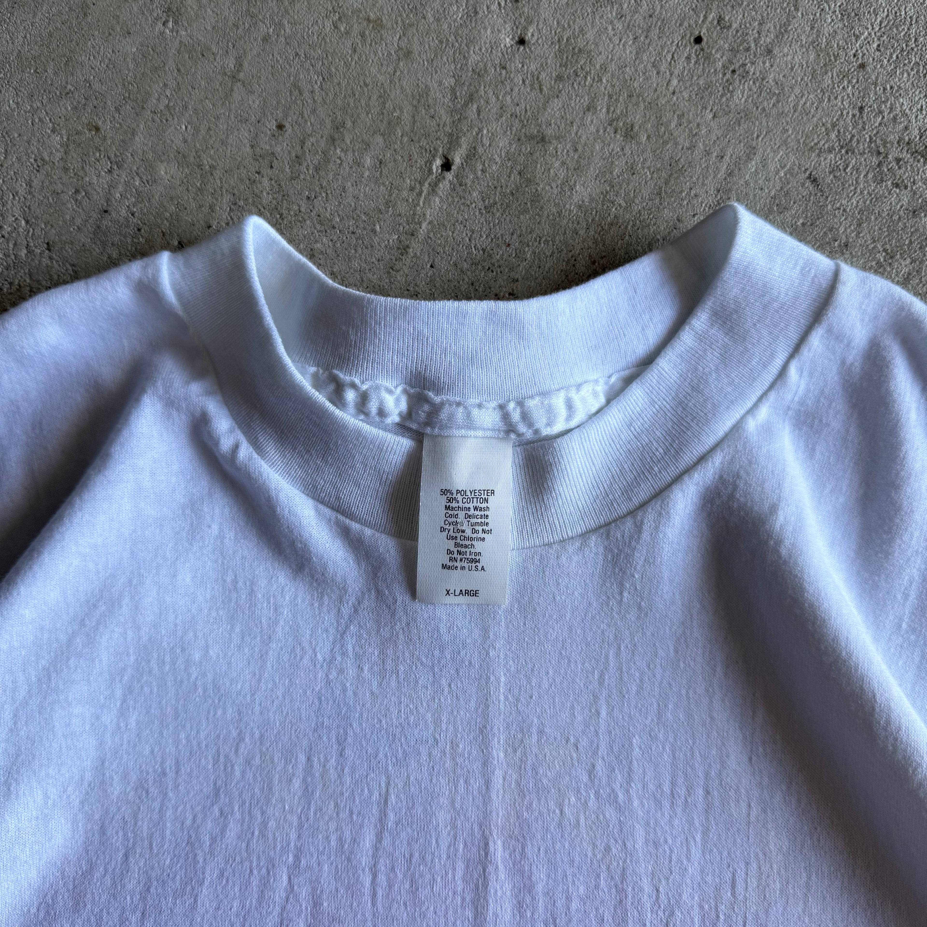 Vintage 80s Front Pocket Camel GT Series IMSA White T Shirt Size XL