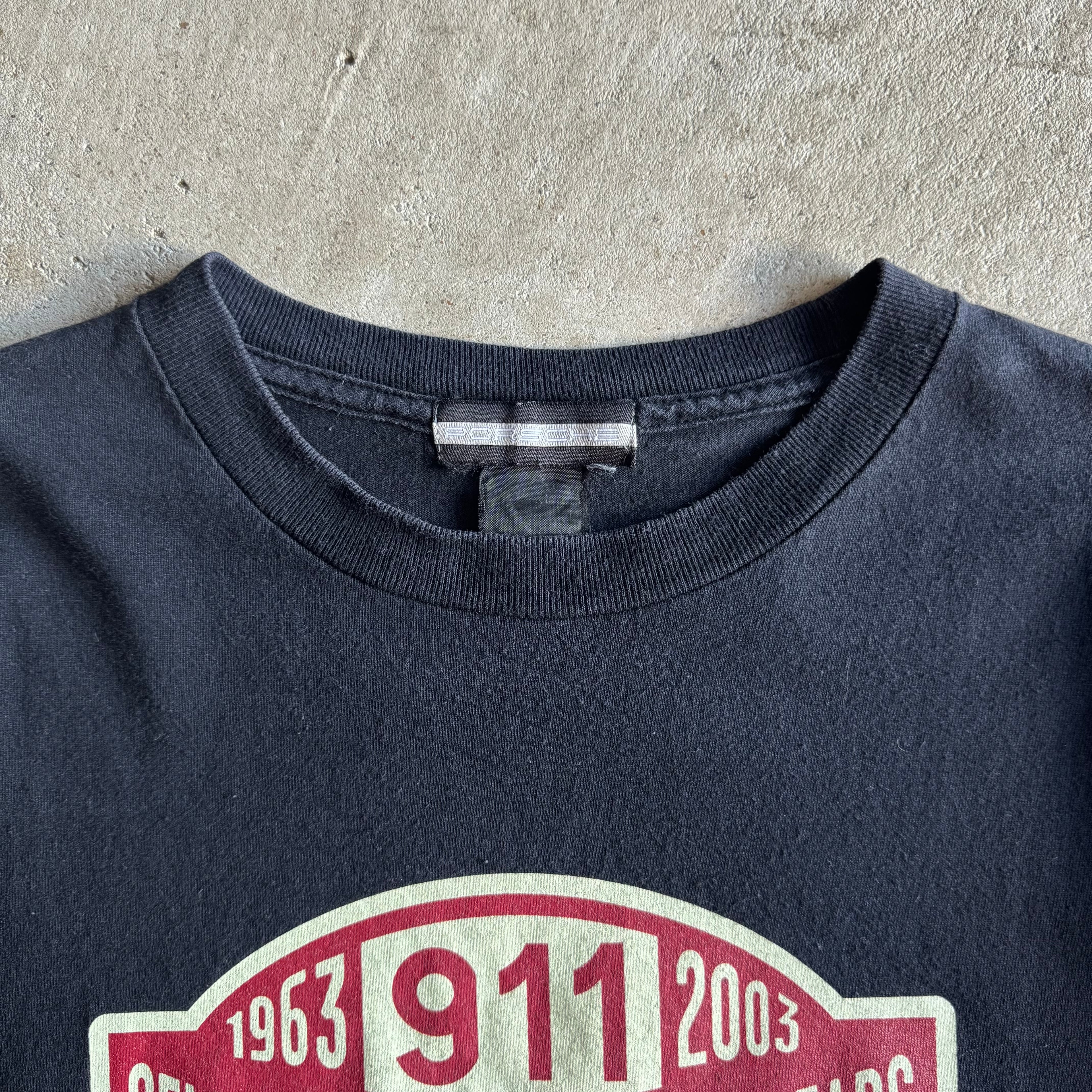 2003 Porsche Celebrating 40 Years Black T Shirt (L)
