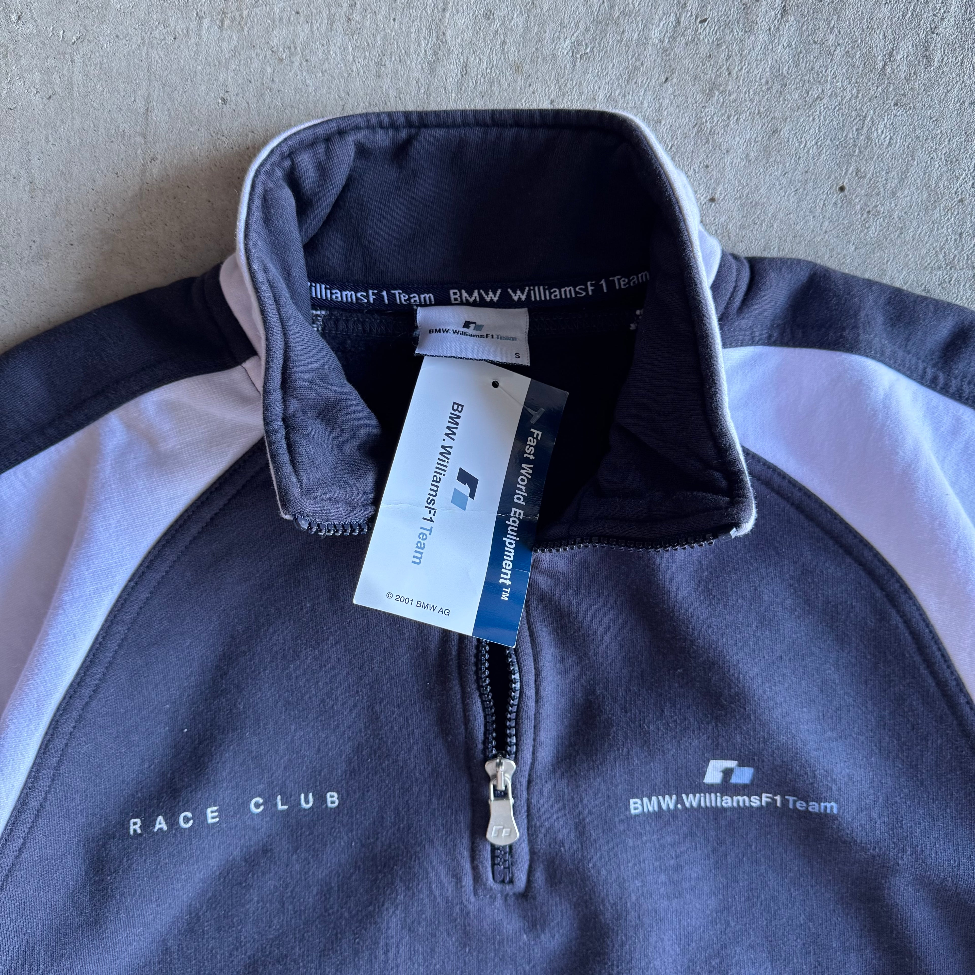 90s BMW Williams F1 Team Quarter Zip Pullover (L)