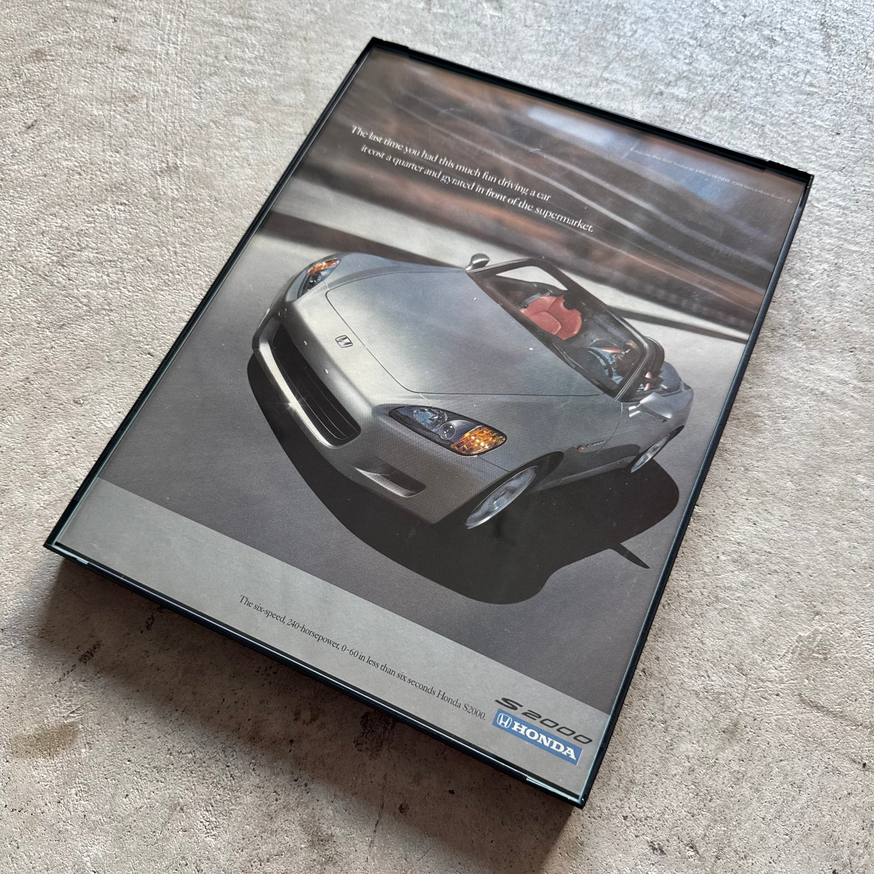 2000s Honda S200 Framed Advertisement