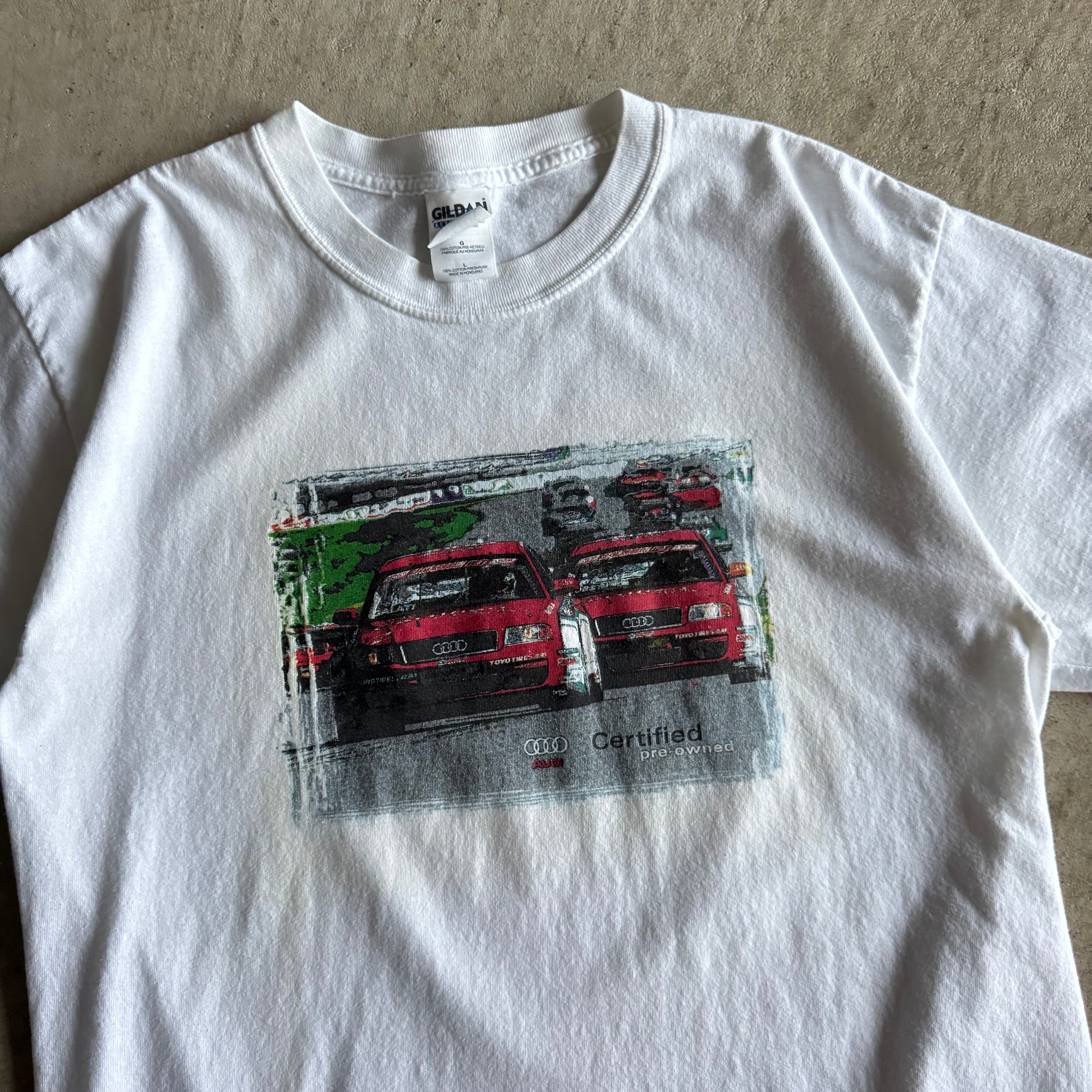 2000s Audi A4 Quattro DTM Racing White T Shirt (L)