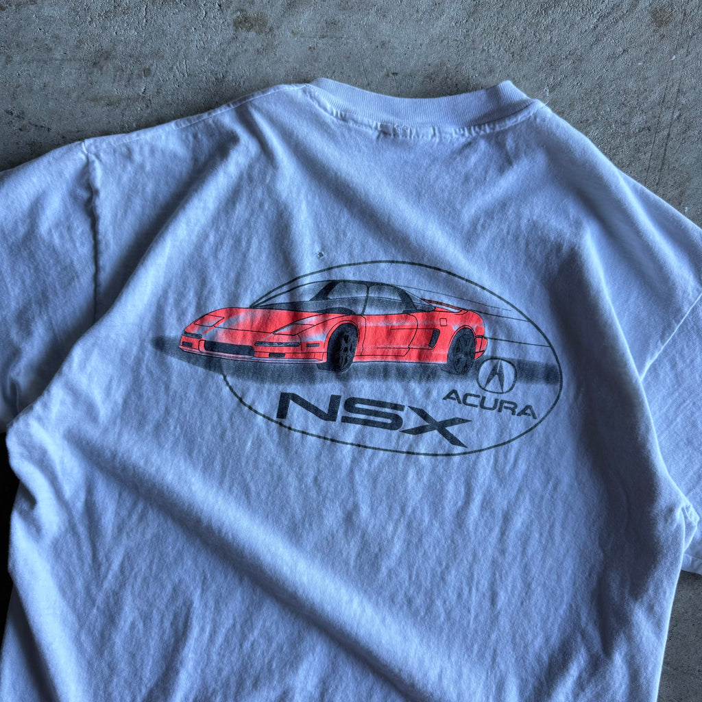 90s Acura NSX White Distressed T Shirt (L)