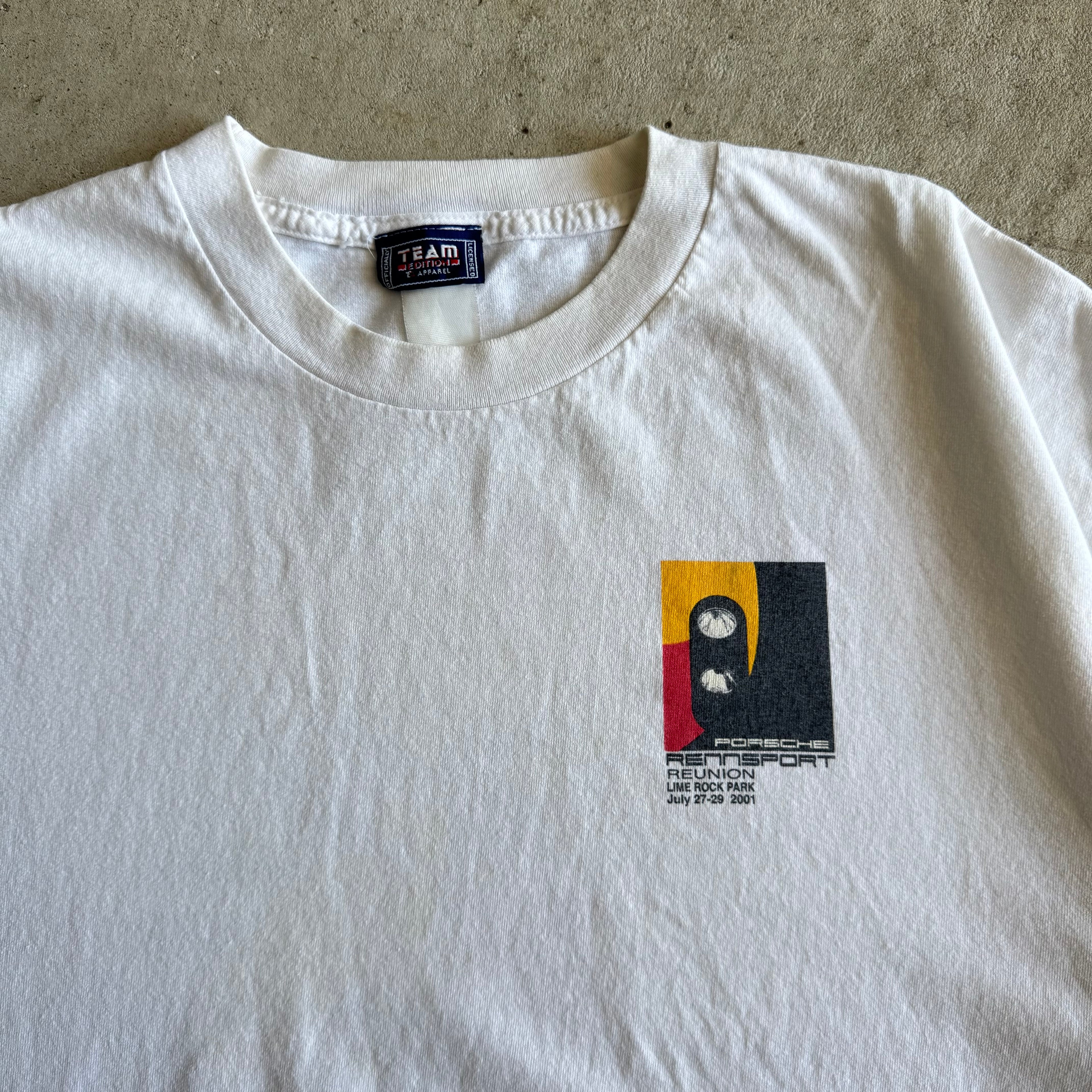2003 Porsche Rennsport Reunion Le Mans Legends White T Shirt (XL)