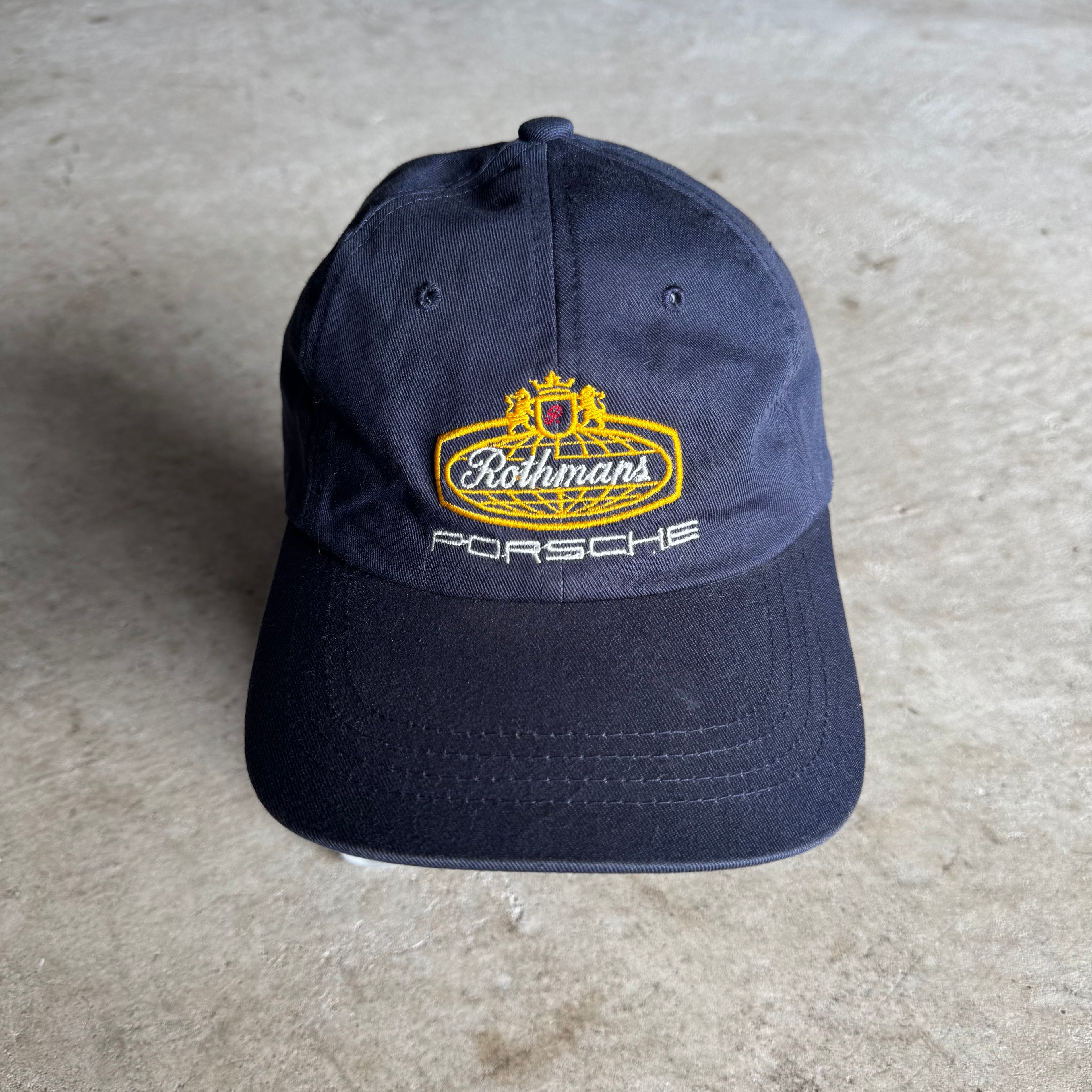 90s Porsche Rothmans Racing Navy Strapback Hat
